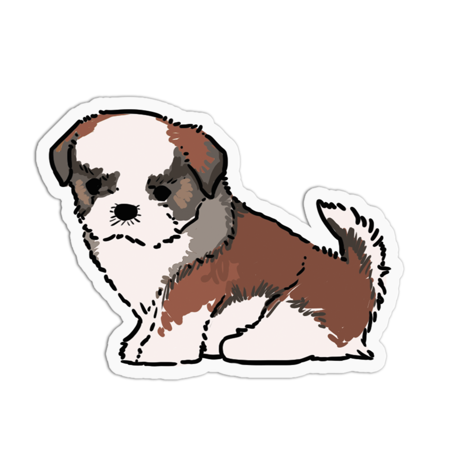 Shih Tzu Dogs Stickers