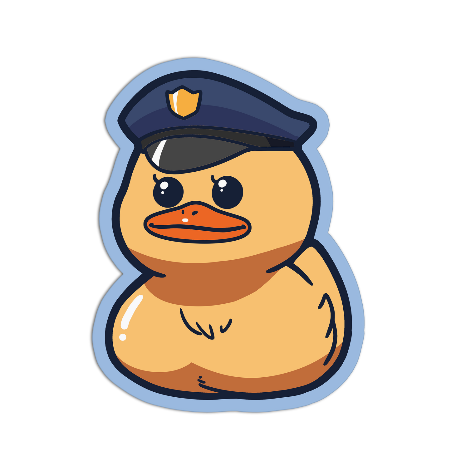 Police Duckies Stickers