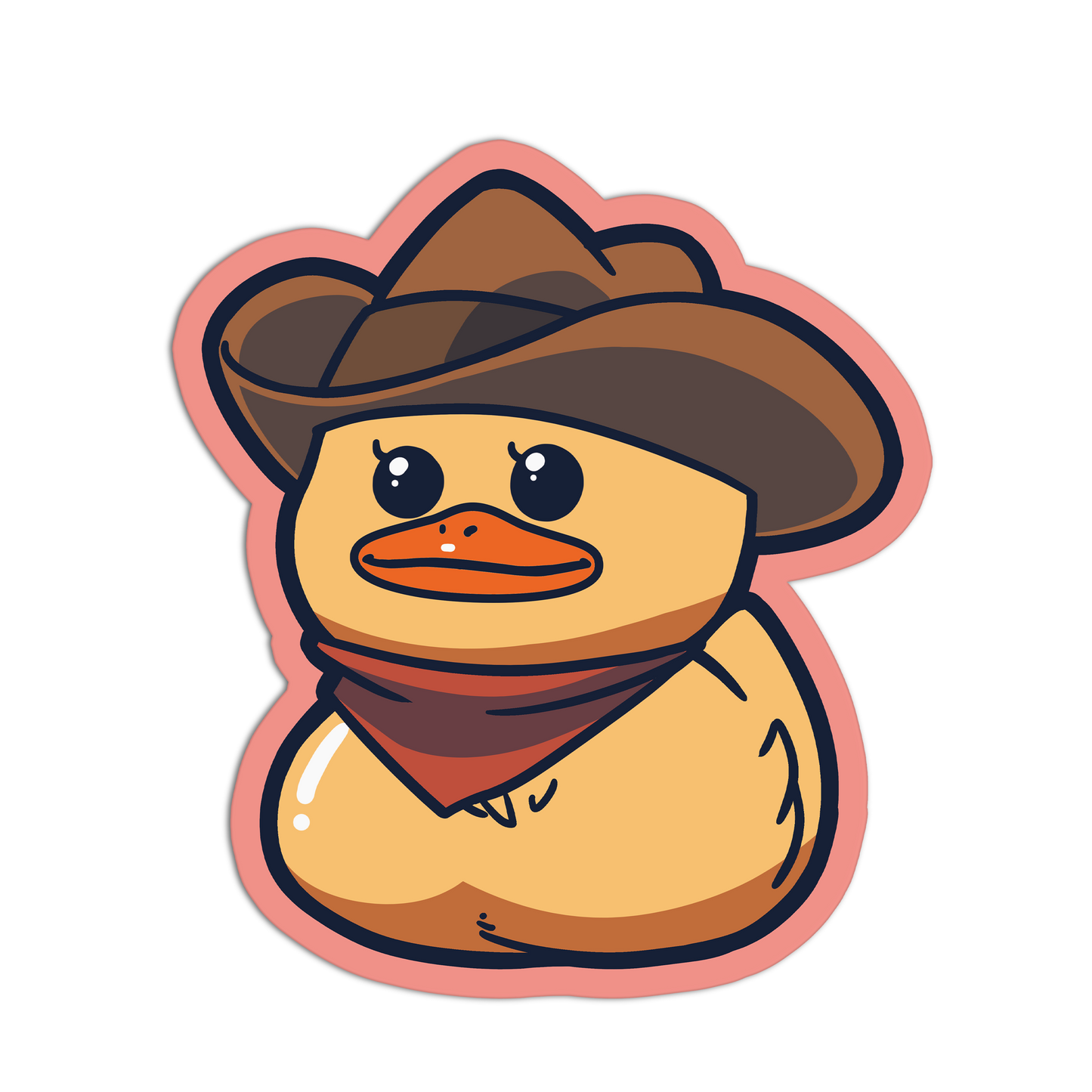 Cowboy Duckies Stickers