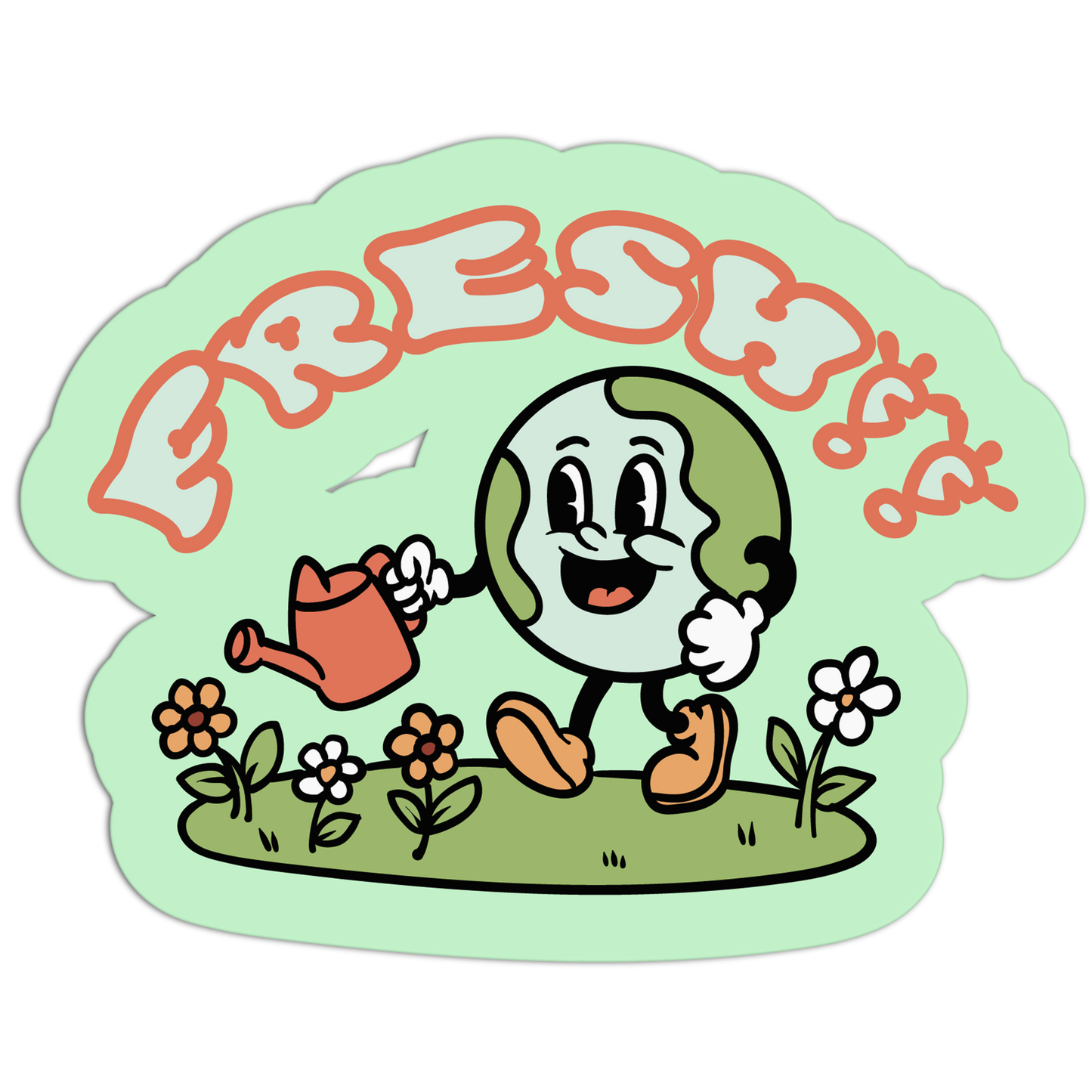 Fresh! Gardening Earth Day Sticker - The Stkr Store