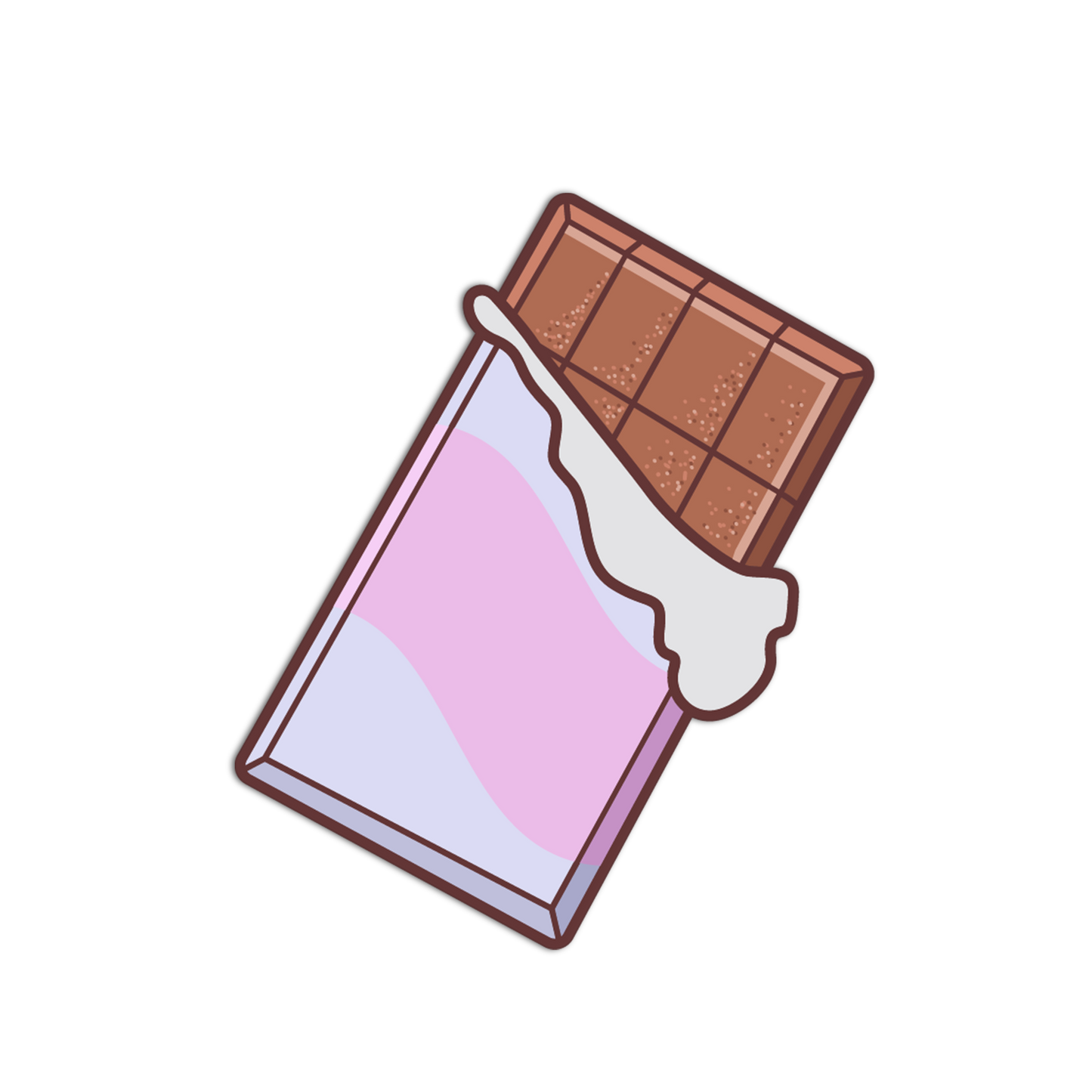 Milk Chocolate Bar - Entry Candies Sticker - The Stkr Store