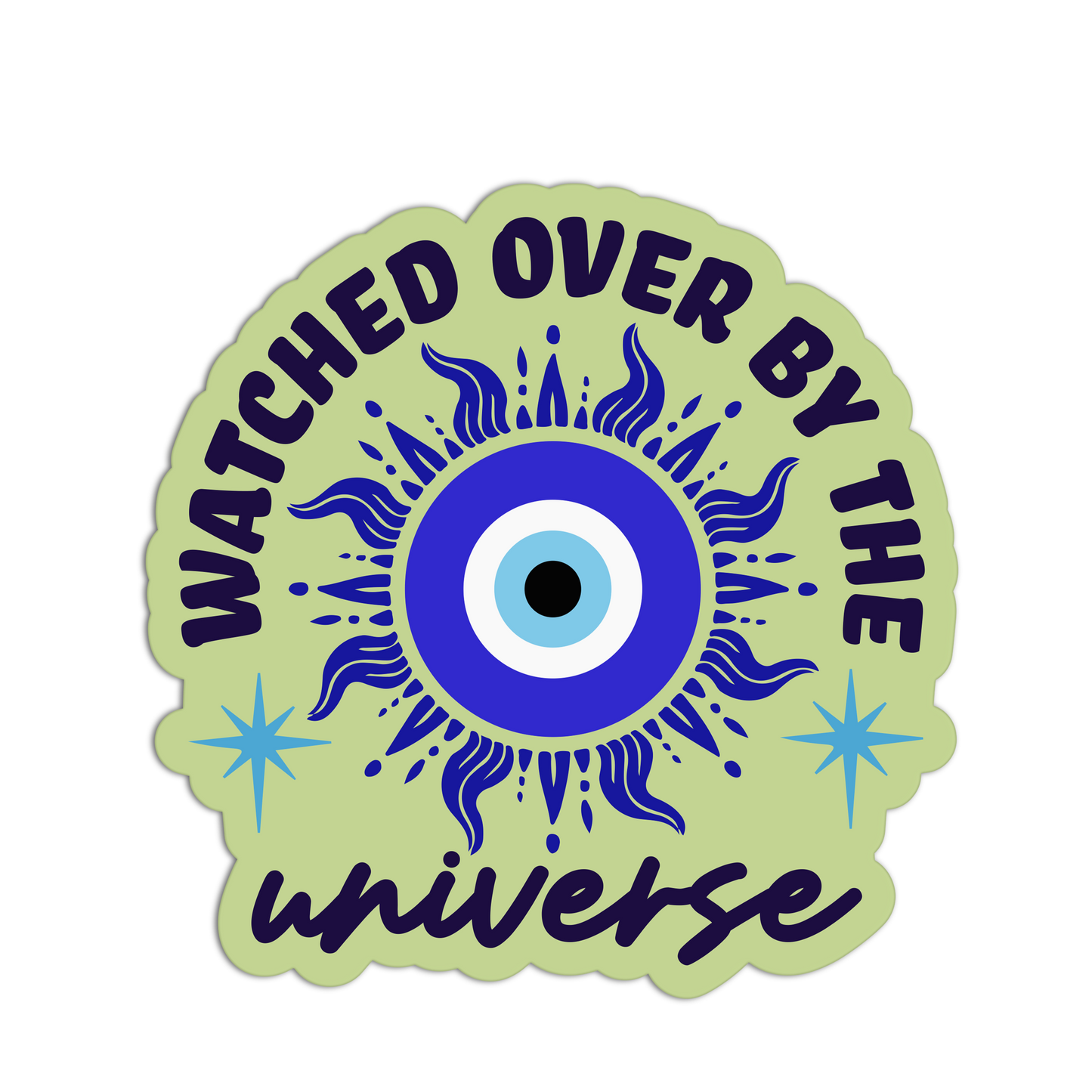 Watched Over By The Universe Evil Eye Stickers