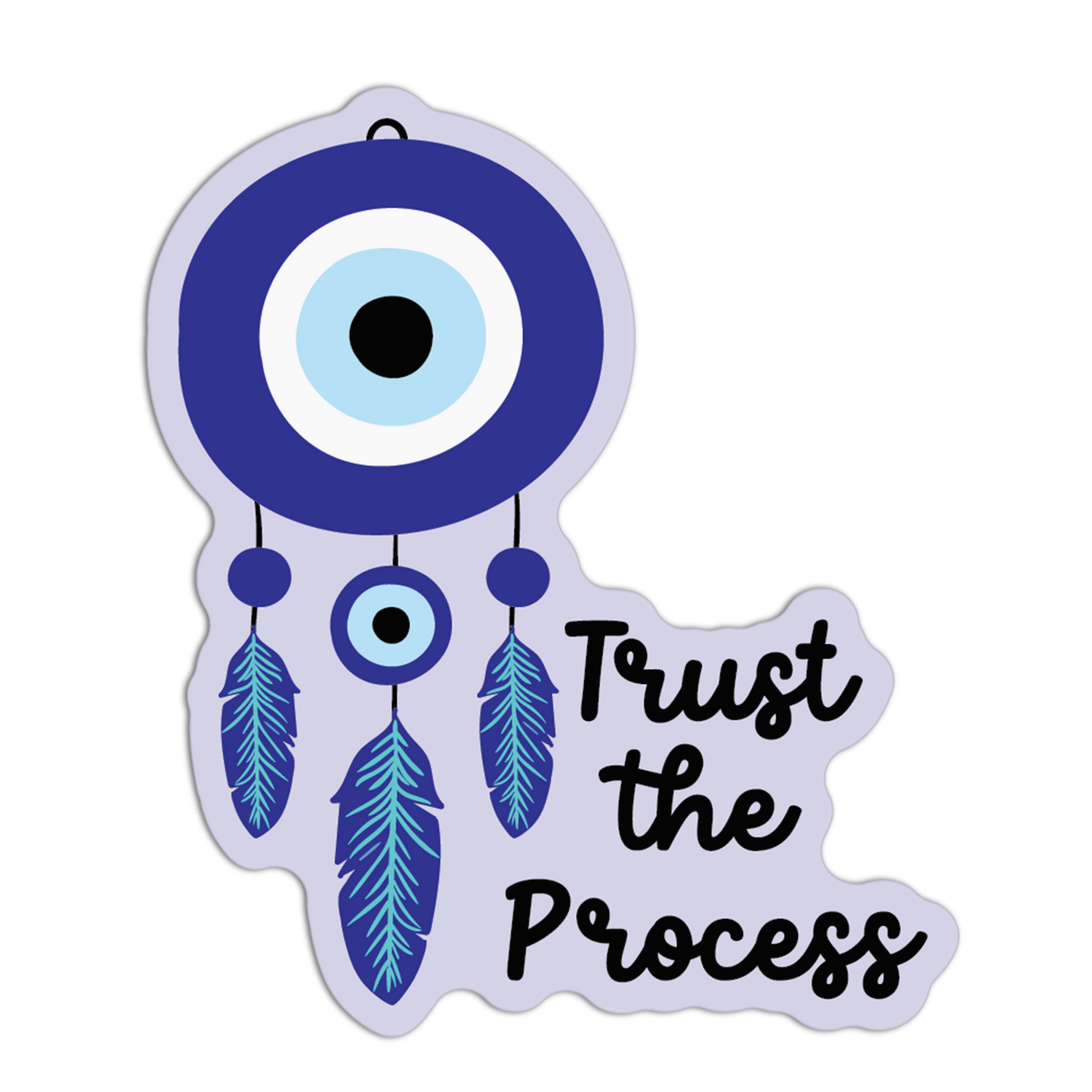 Trust The Process Evil Eye Stickers