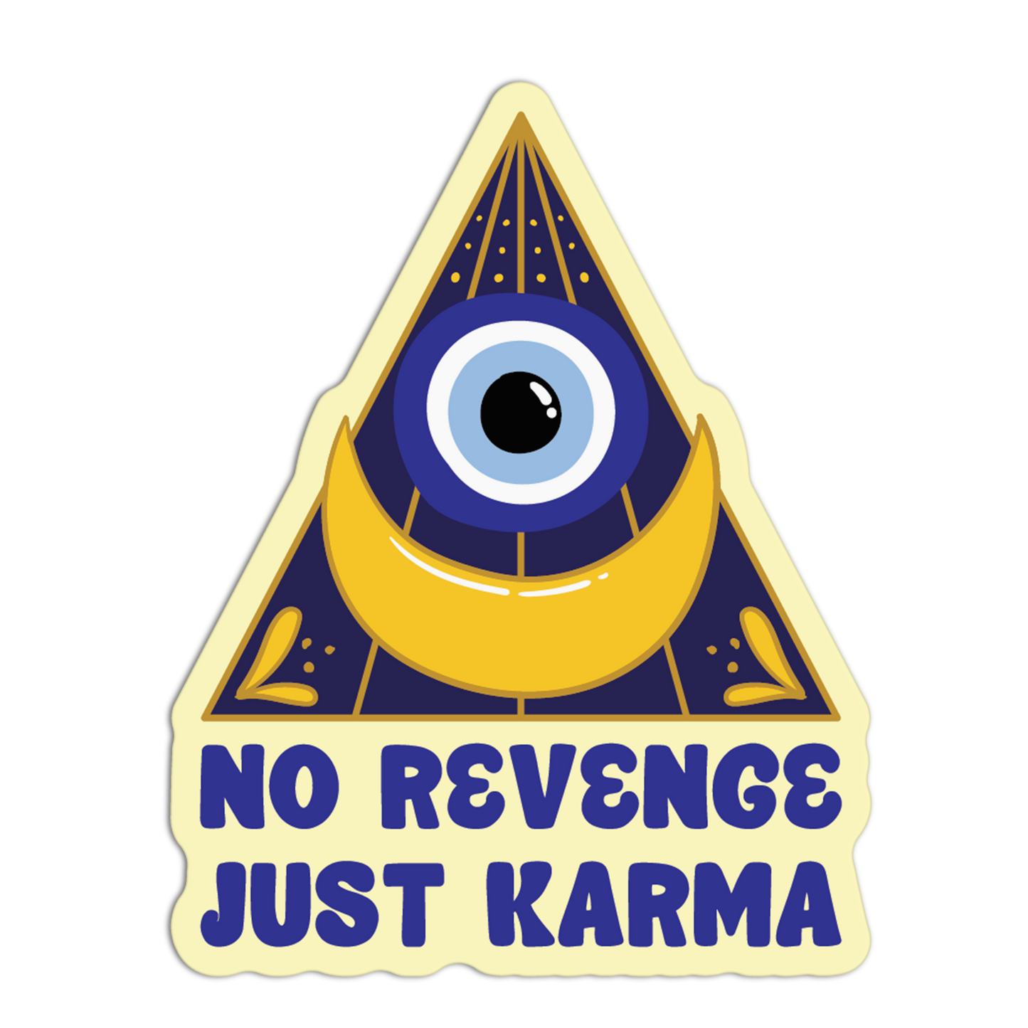 No Reverse Just Karma Evil Eye Stickers