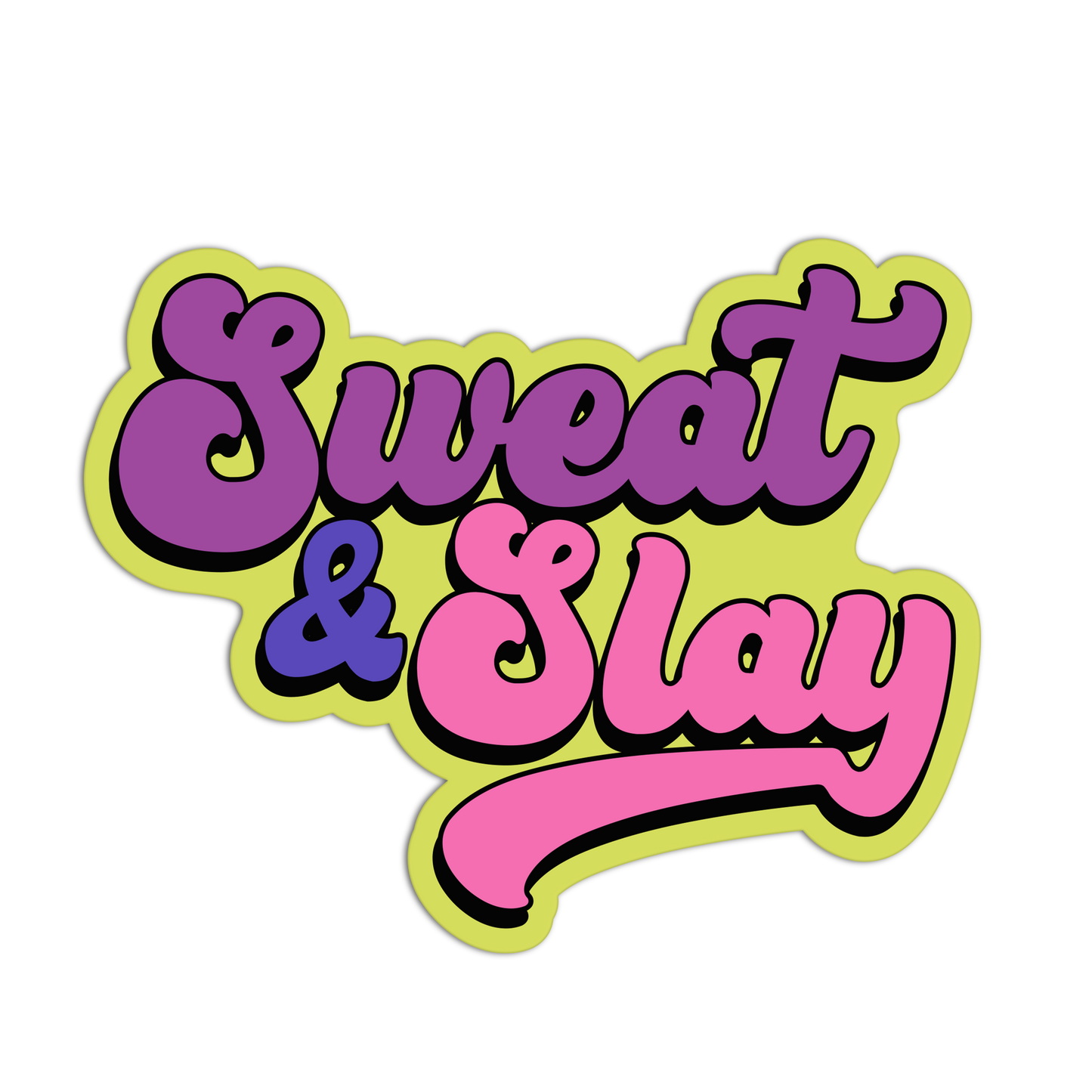 Sweat & Slay Exercise Stickers