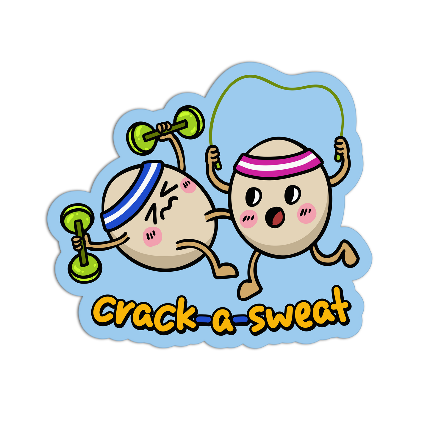 Crack A Sweat Exercise Stickers
