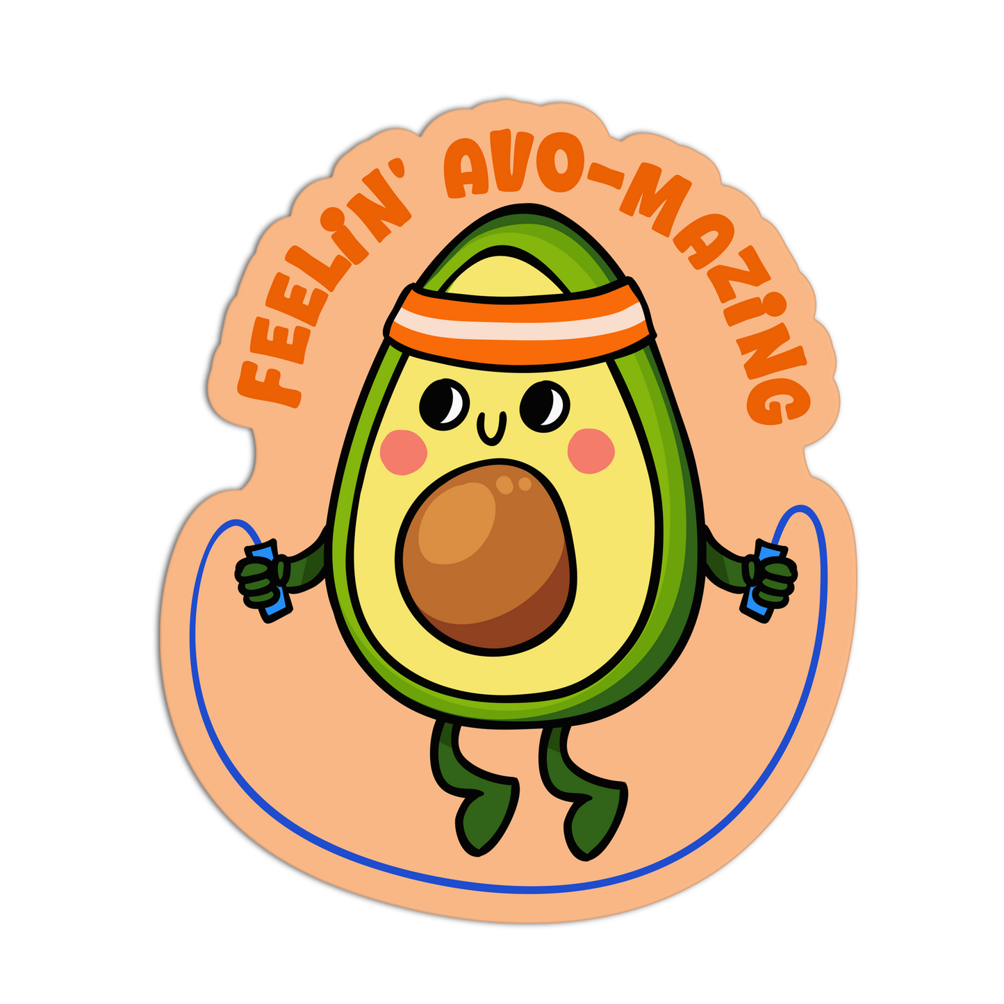 Feelin'Avo-mazing Exercise Stickers