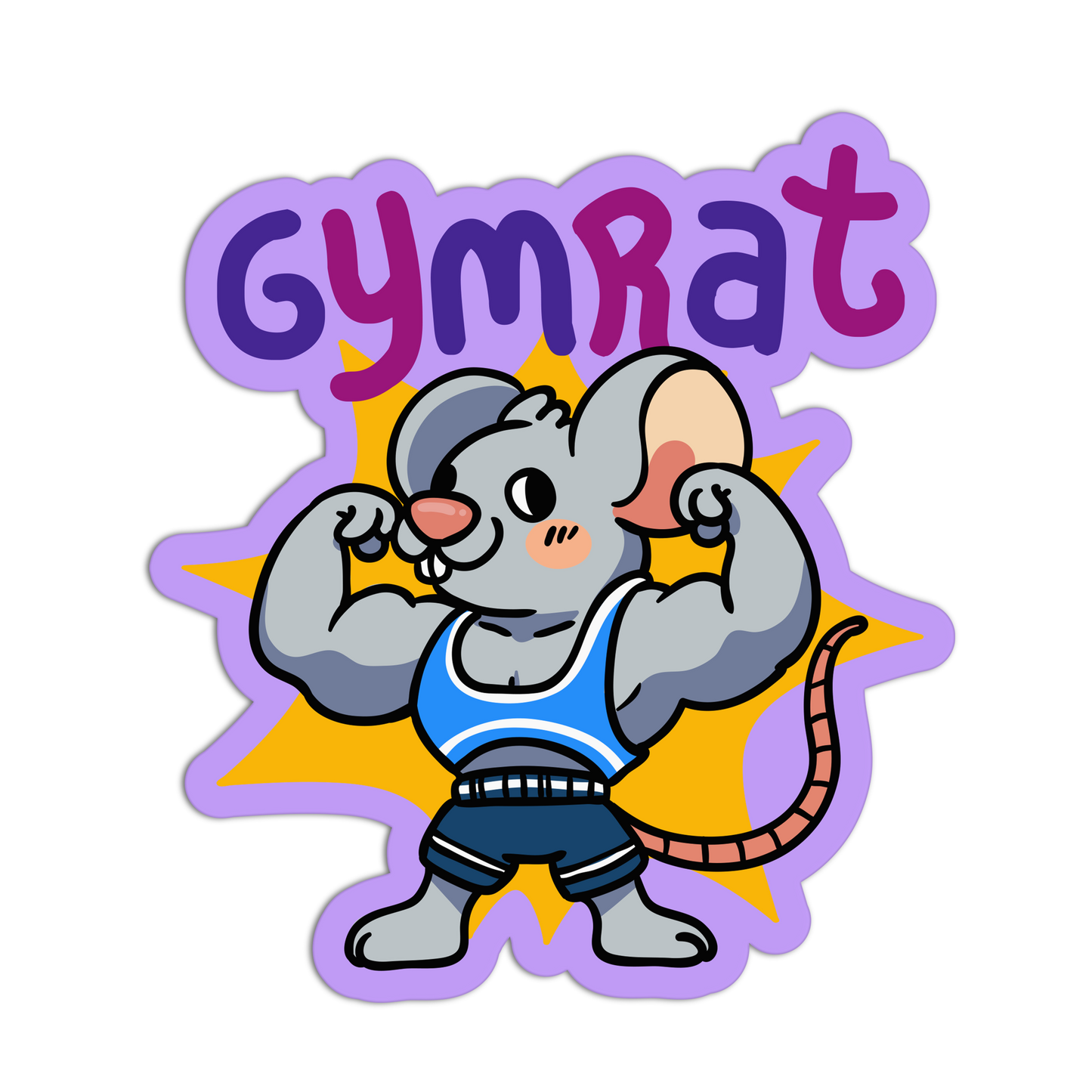 Gymrat Exercise Stickers