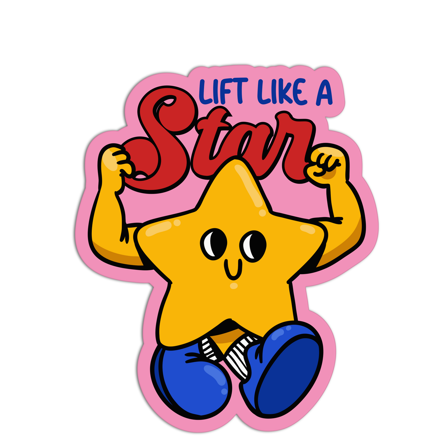Lift Like A Star Exercise Stickers