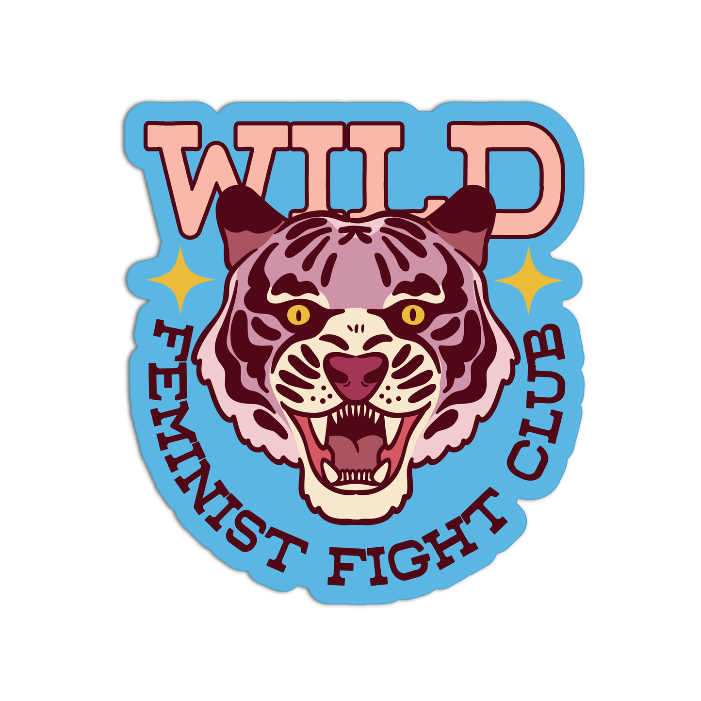 Wild Feminist Fight Club Feminism Stickers