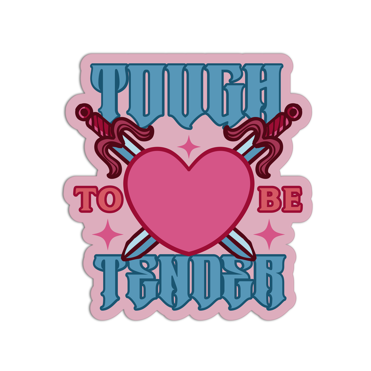 Tough To Be Tender Feminism Stickers