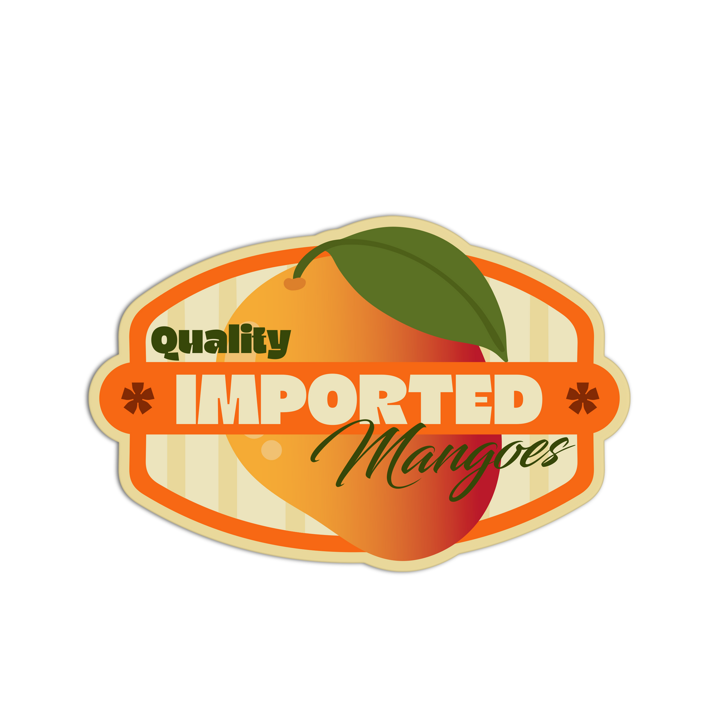 Mango – Fruit Label Sticker