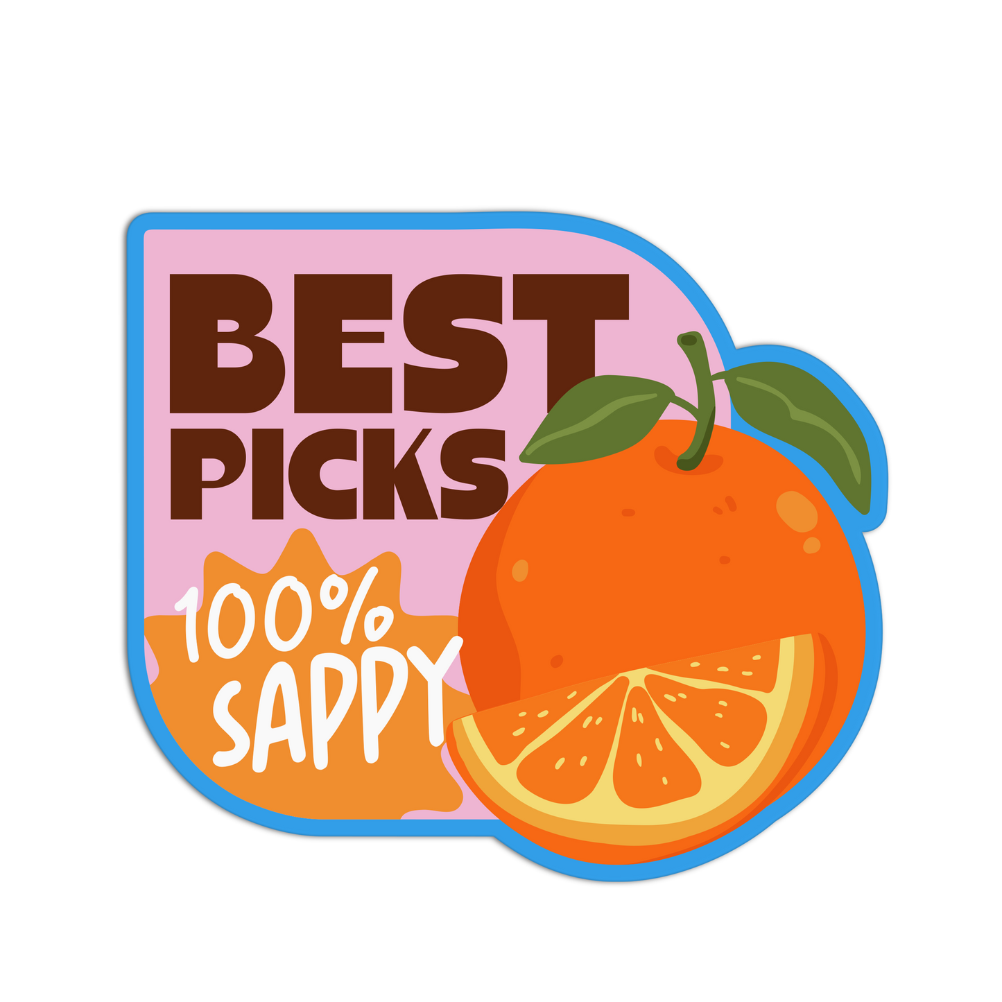 Orange – Fruit Label Sticker
