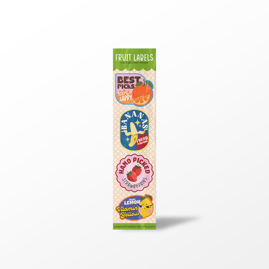 Fruit Label Sticker Sheets