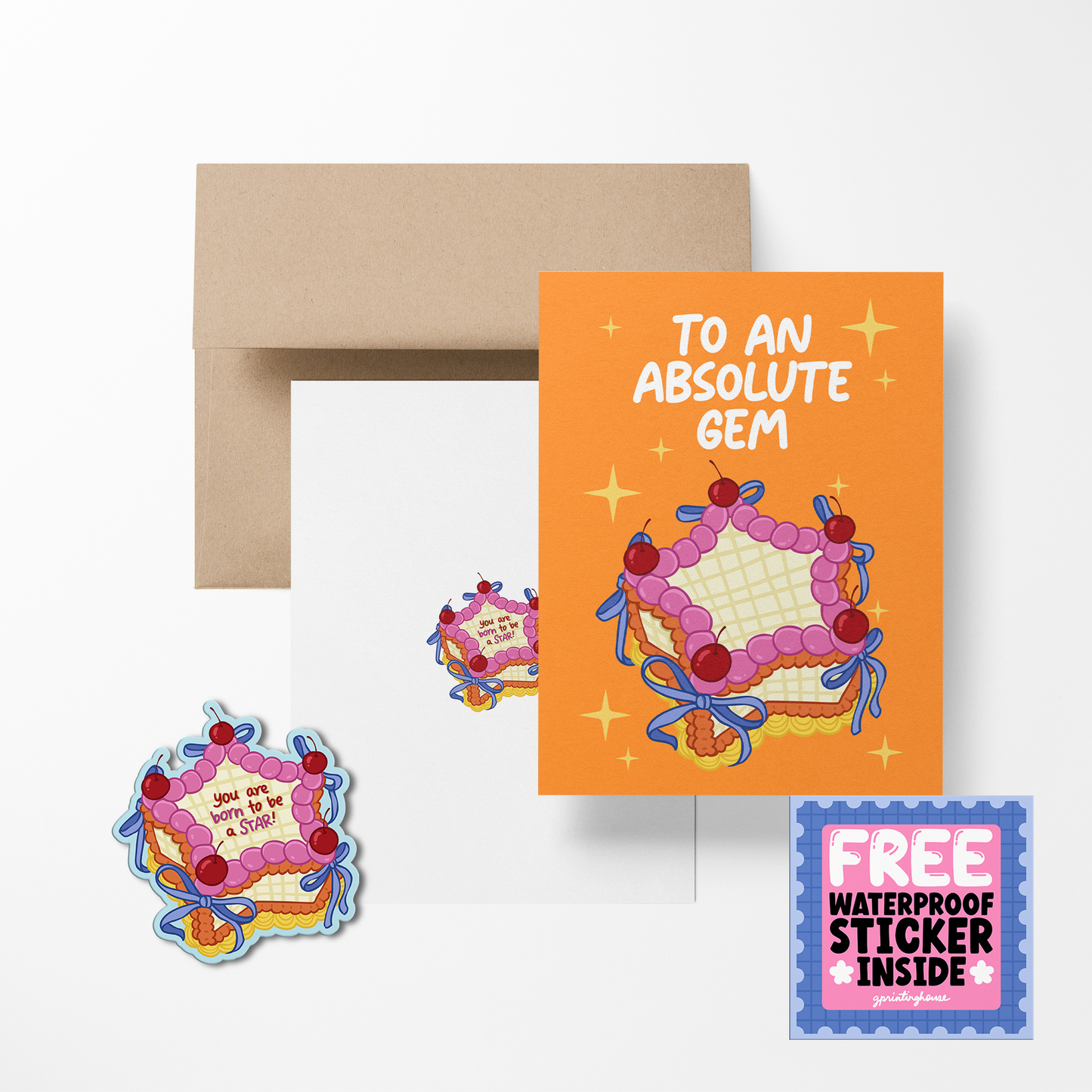 To An Absolute Gem Greeting Card with Stickers