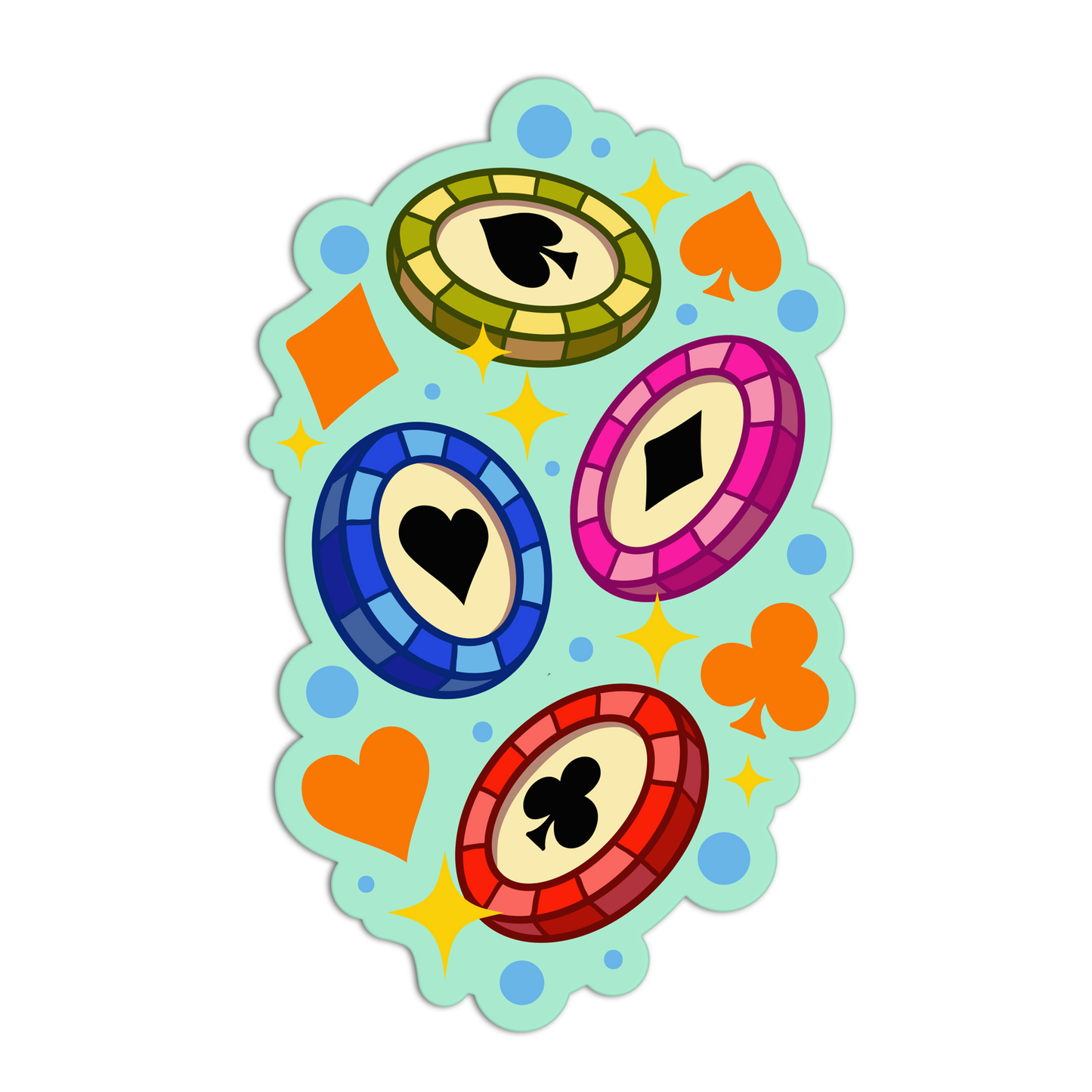 Girlie Gambling Stickers