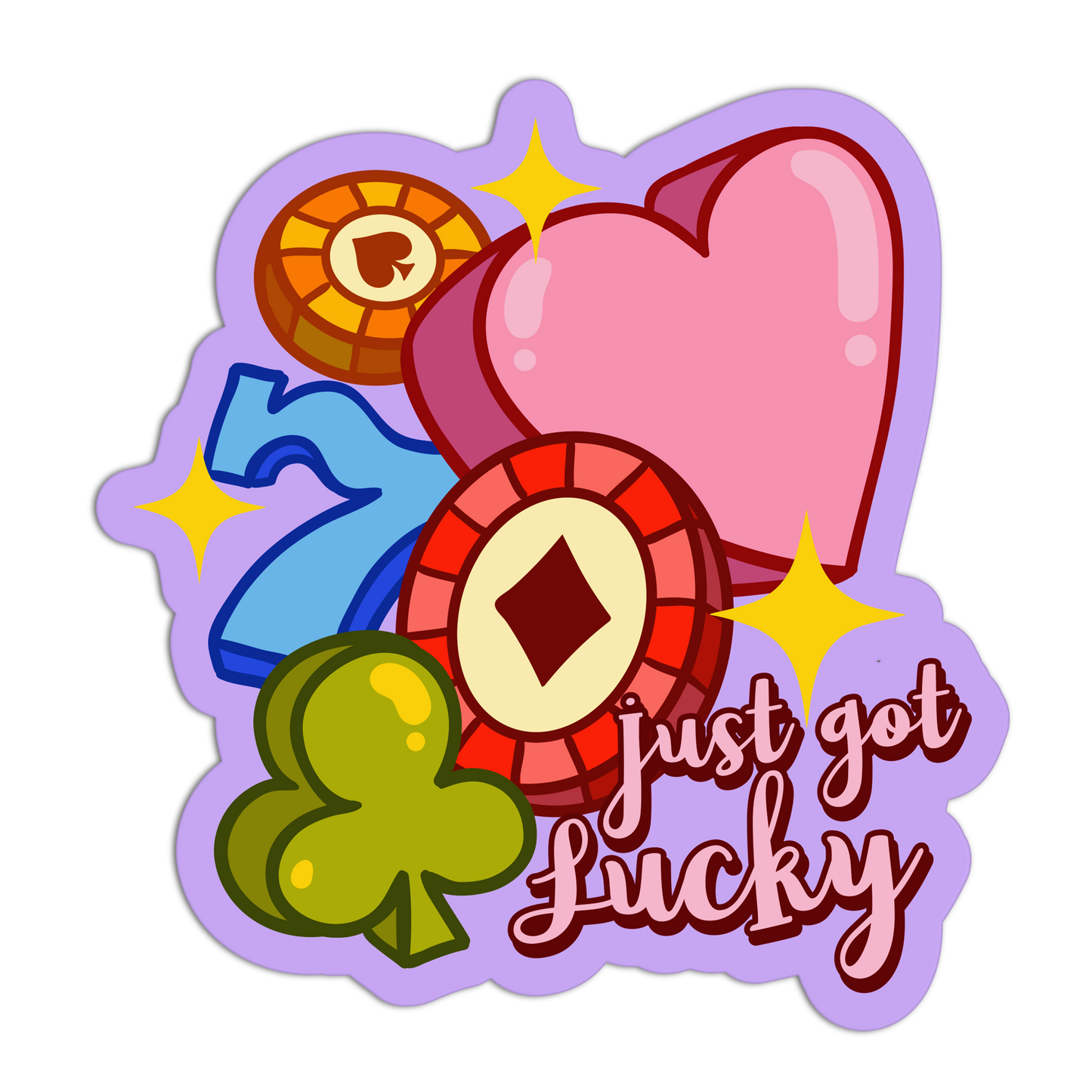 Girlie Gambling Stickers