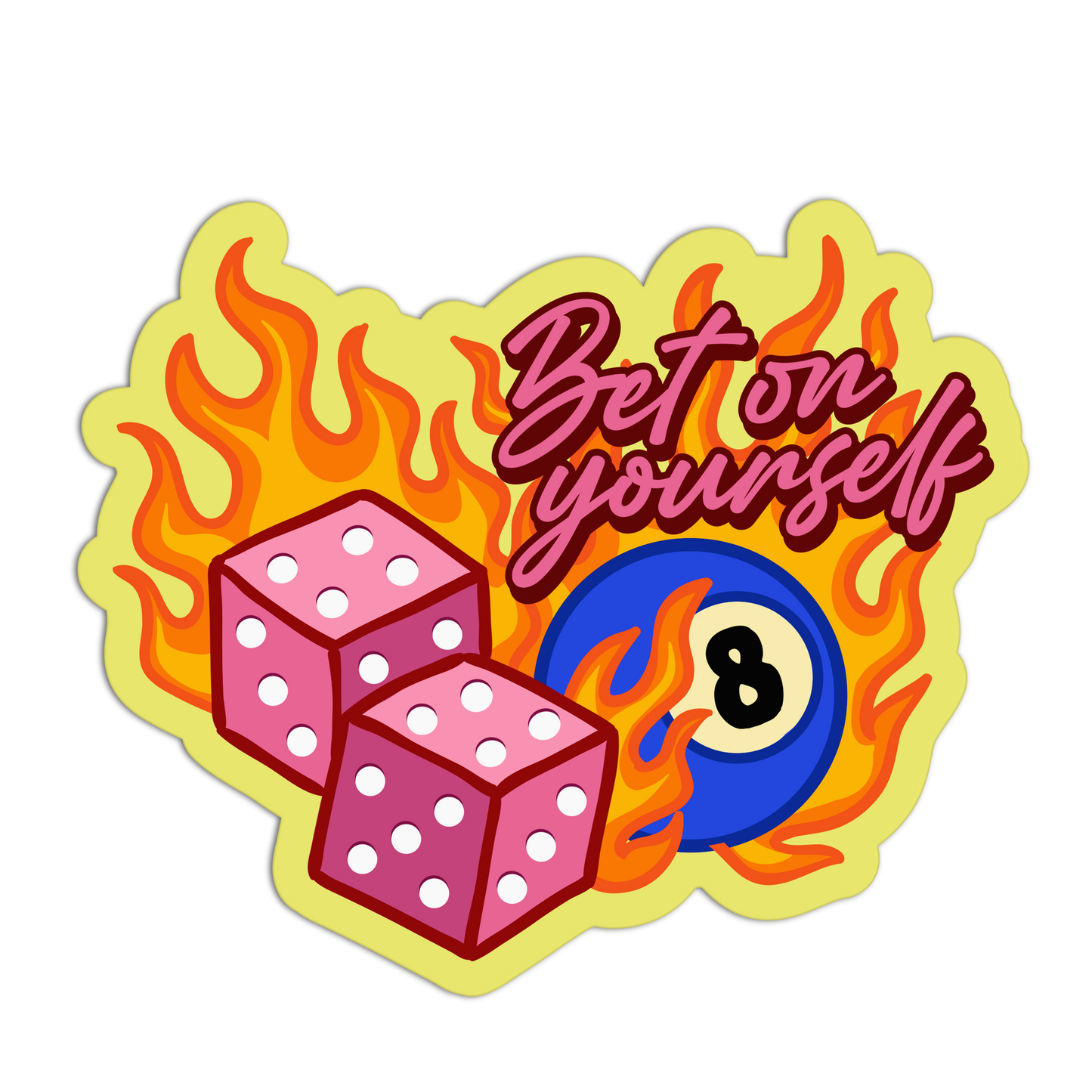 Girlie Gambling Stickers