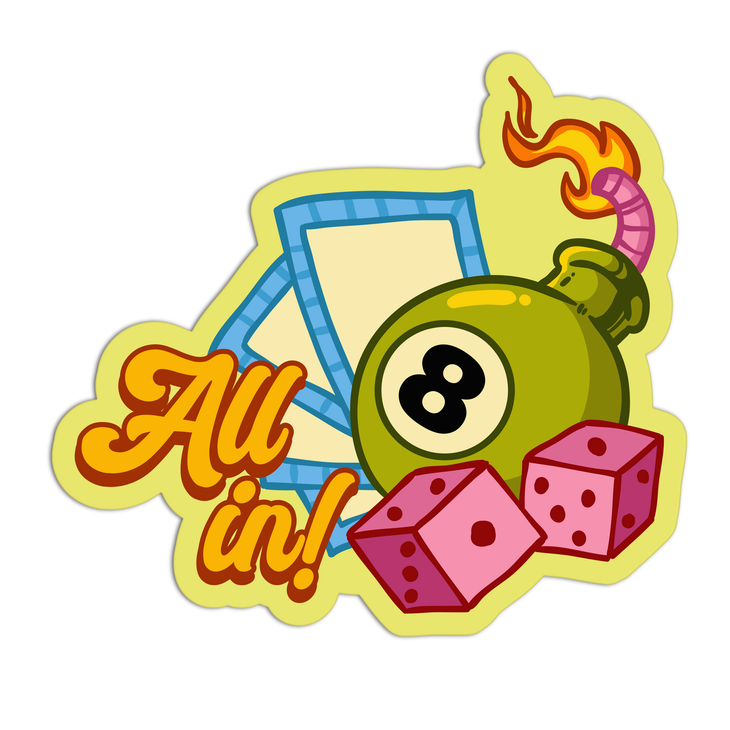 Girlie Gambling Stickers