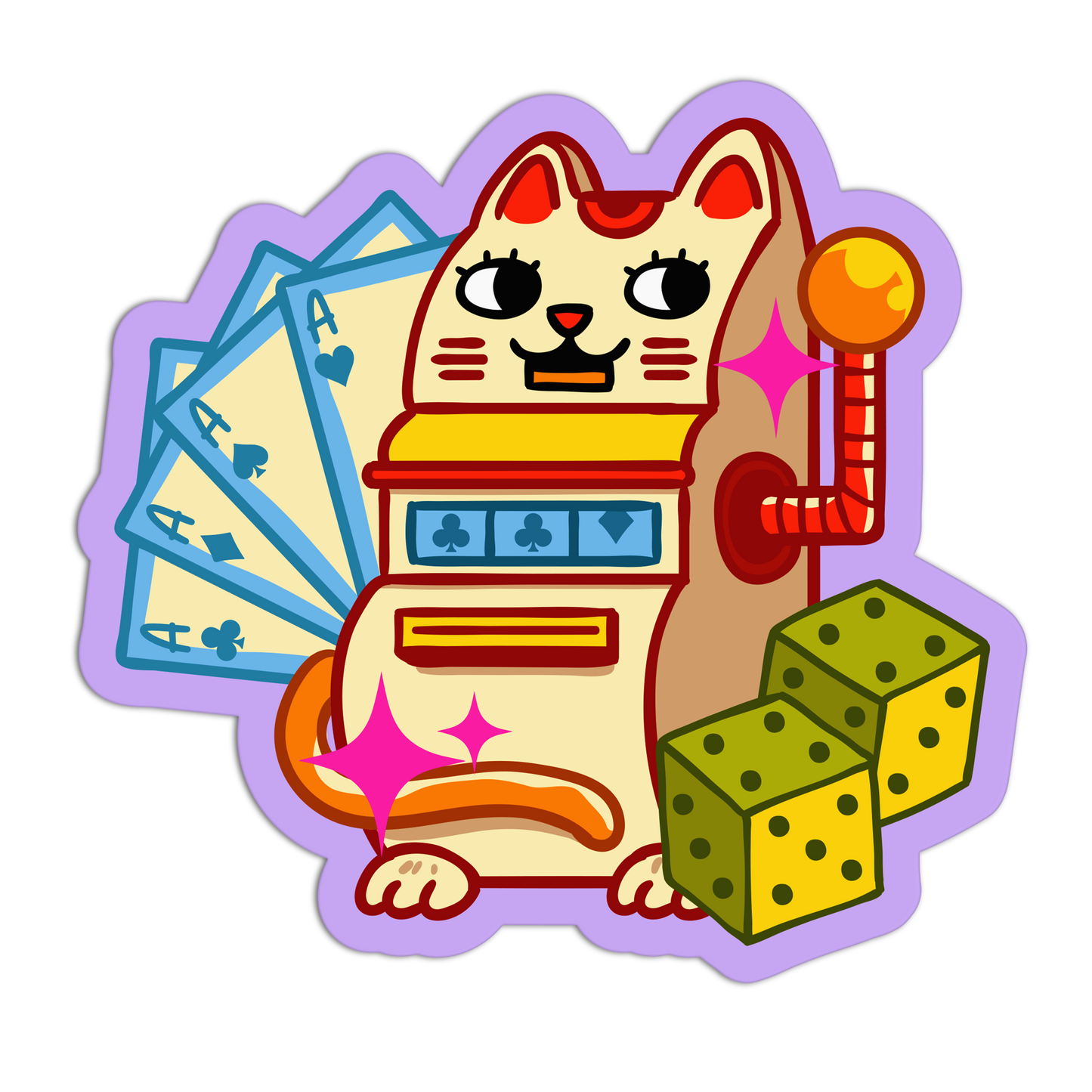 Girlie Gambling Stickers