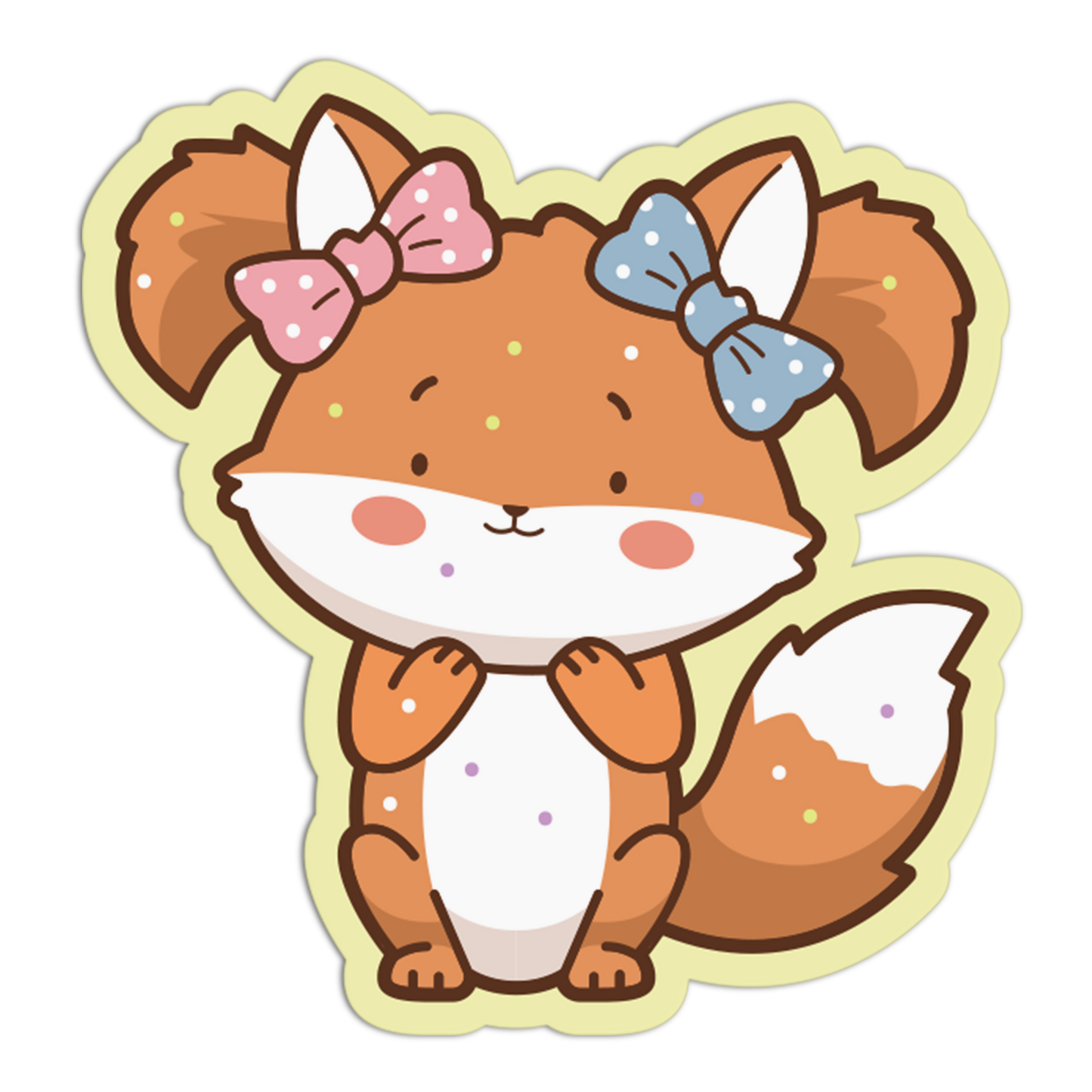 Twin Bows Fox Assistant Glazing and Decorating Sticker (Copy)