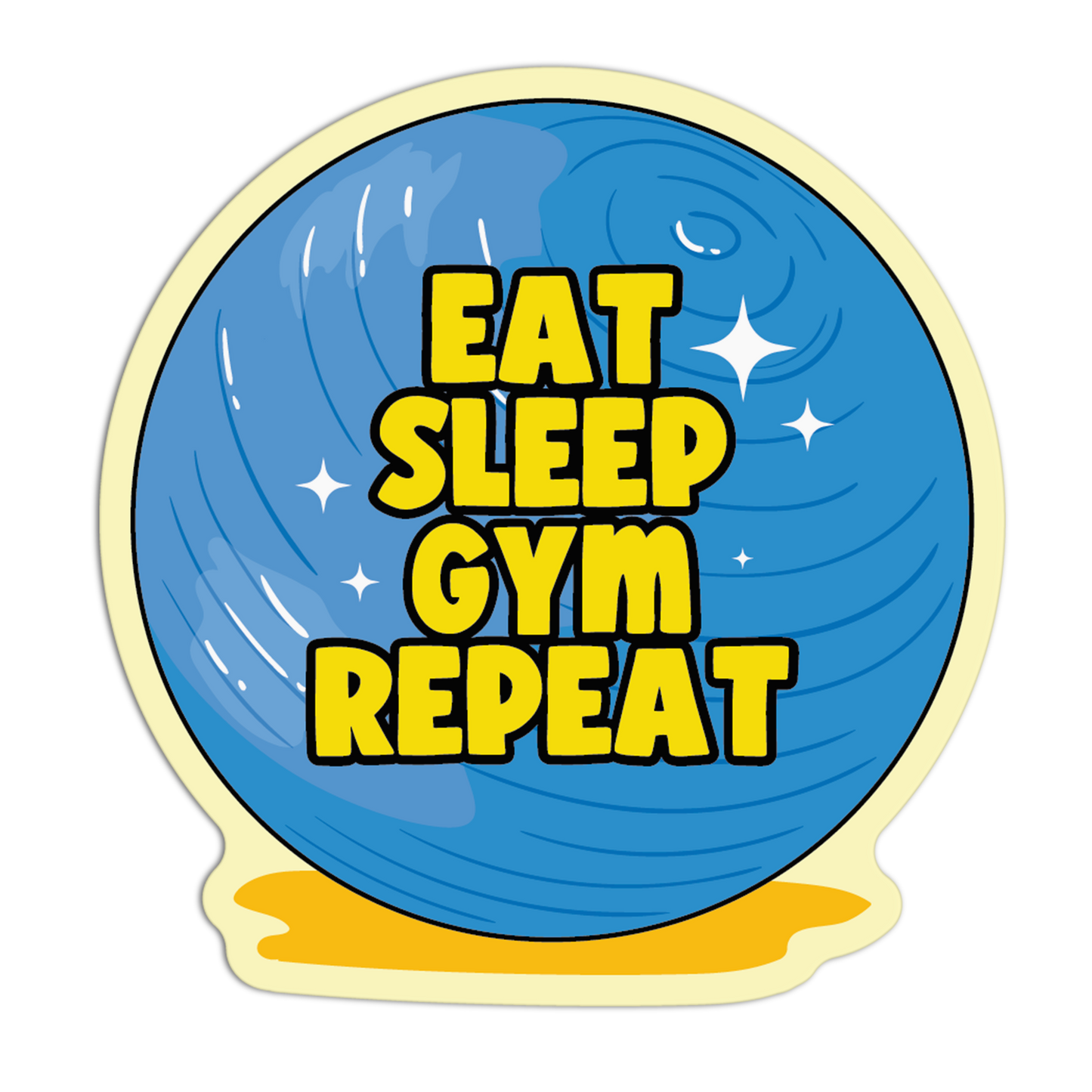Eat Sleep Gym Repeat Gym Stickers