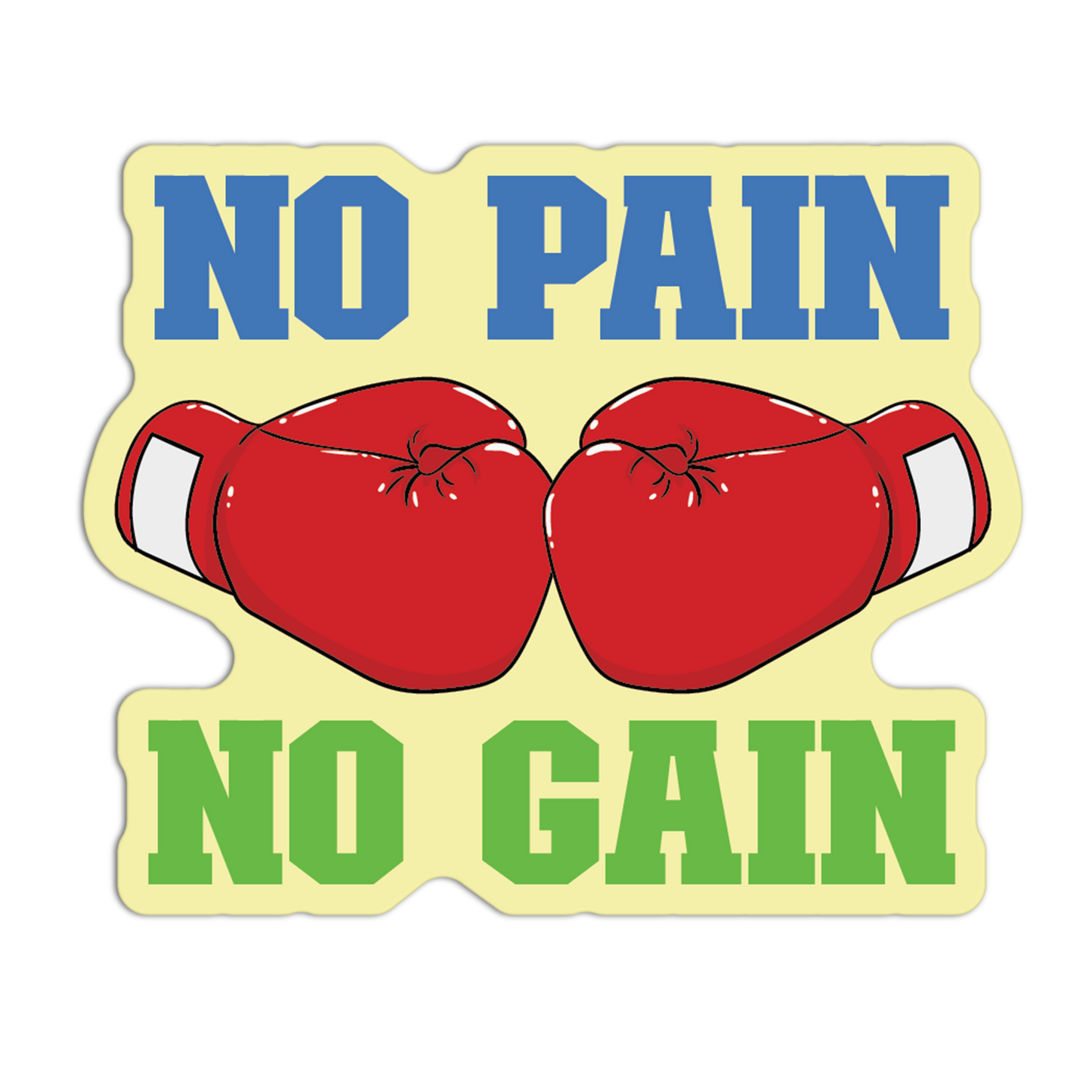 No Pain No Gain Gym Stickers