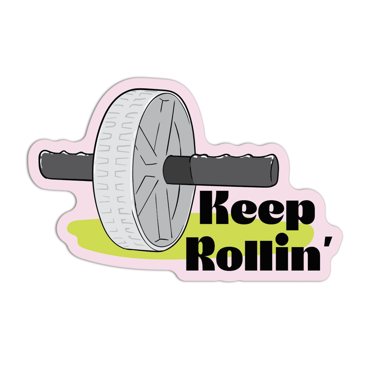 Keep Rollin' Gym Stickers