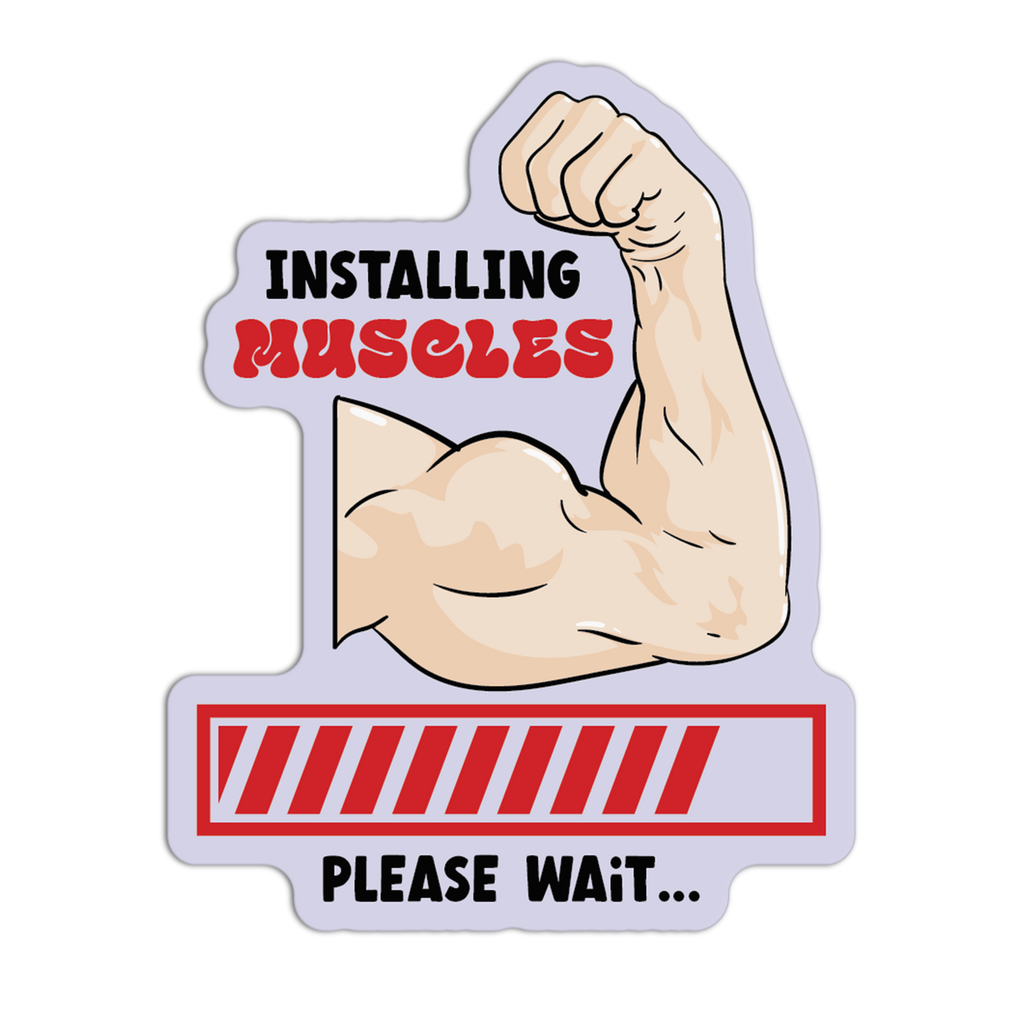 Installing Muscles Gym Stickers