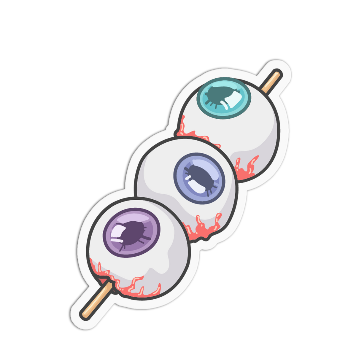 Eyeball Skewer - Halloween Candies Sticker