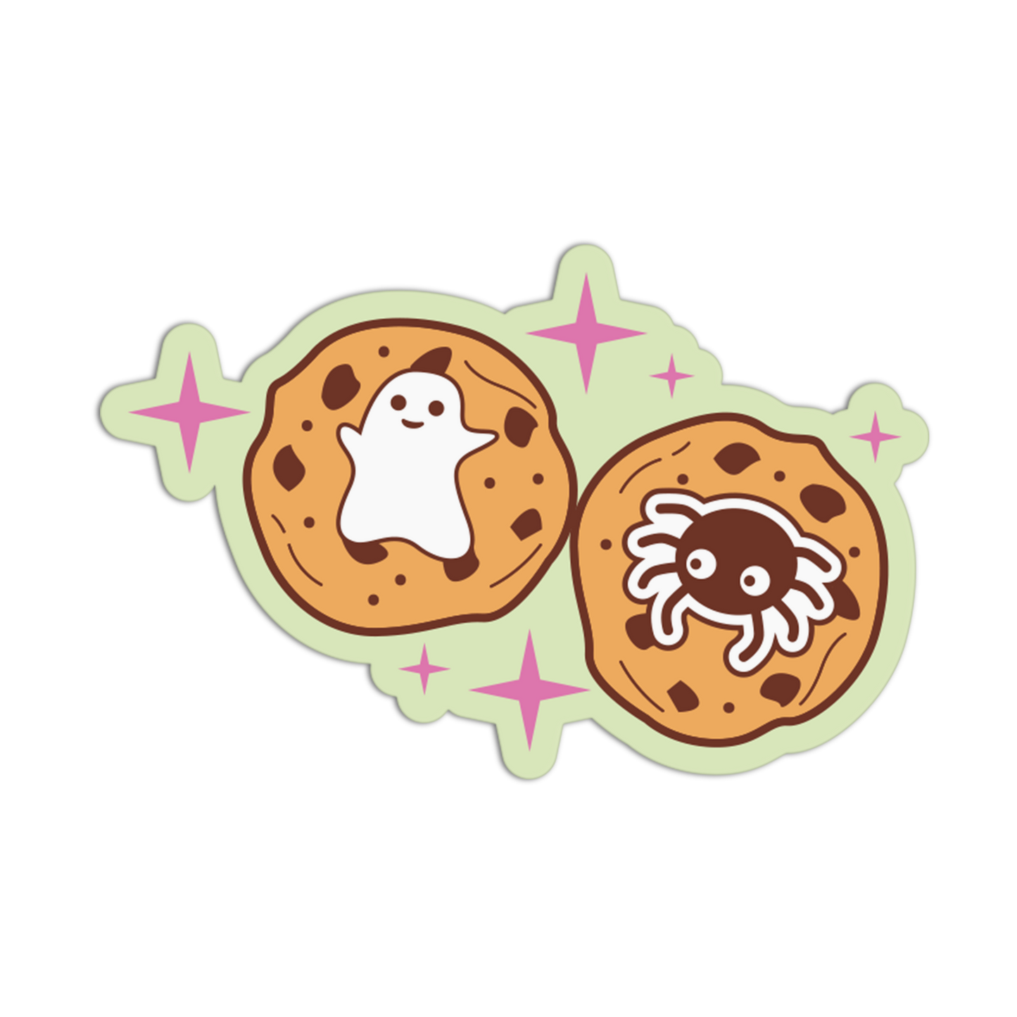 Spooky Cookies Halloween Theme Sticker
