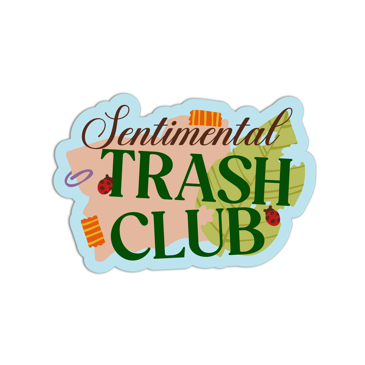 Sentimental Trash Club- Hippie Journal Sticker - The Stkr Store