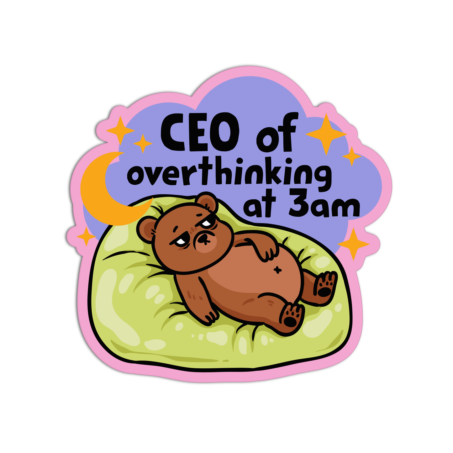 CEO of Overthinking -Introvert Stickers