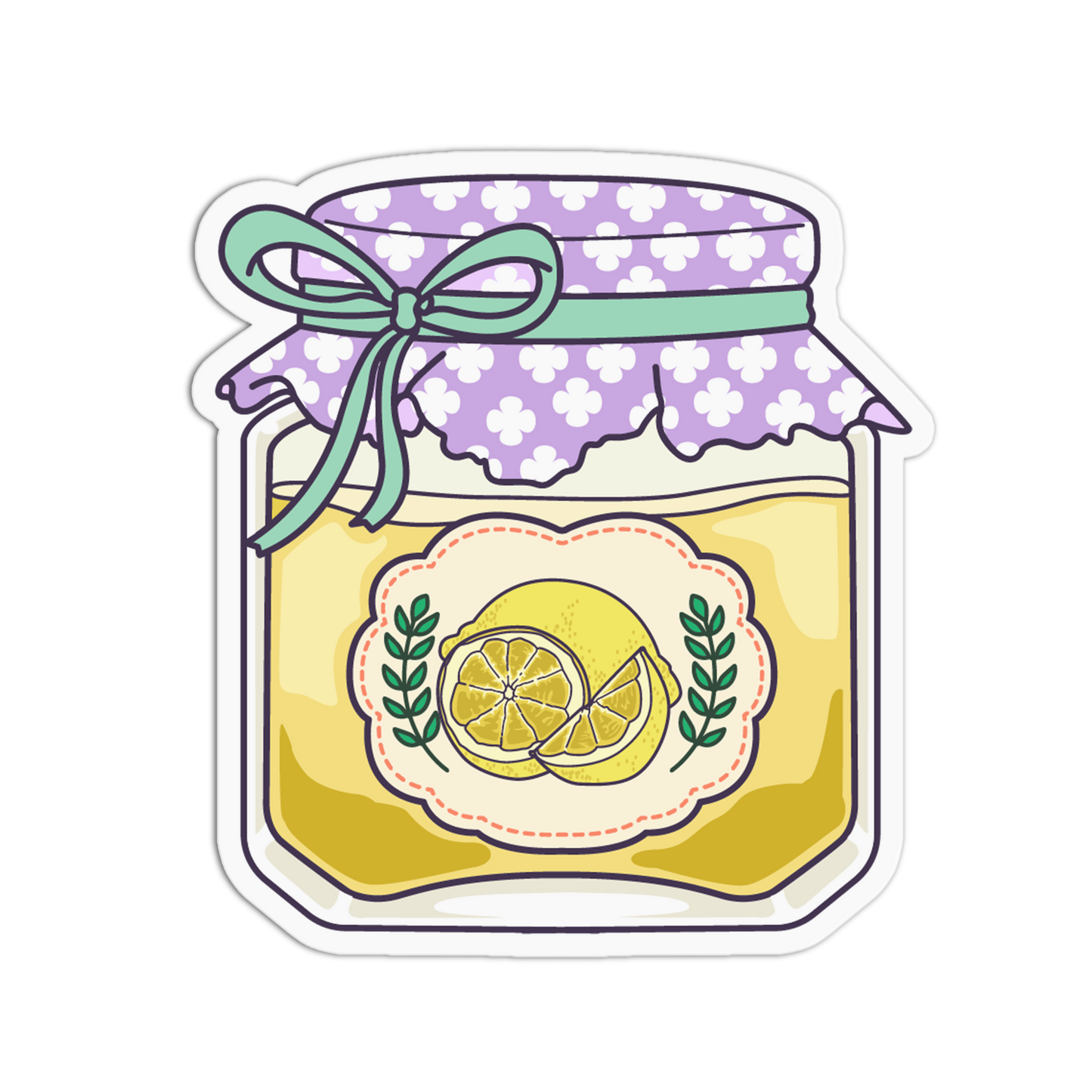 Tangy Lemon Curd - Jam Jar Series Stickers
