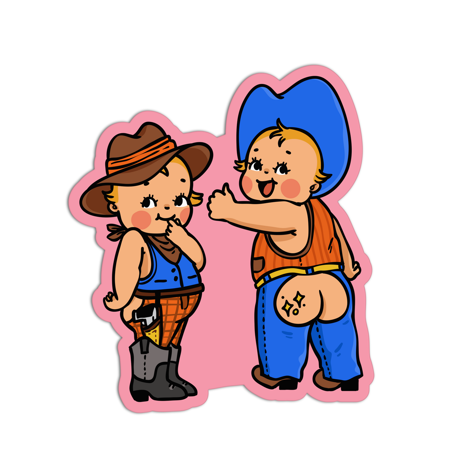 Retro Babies Sticker