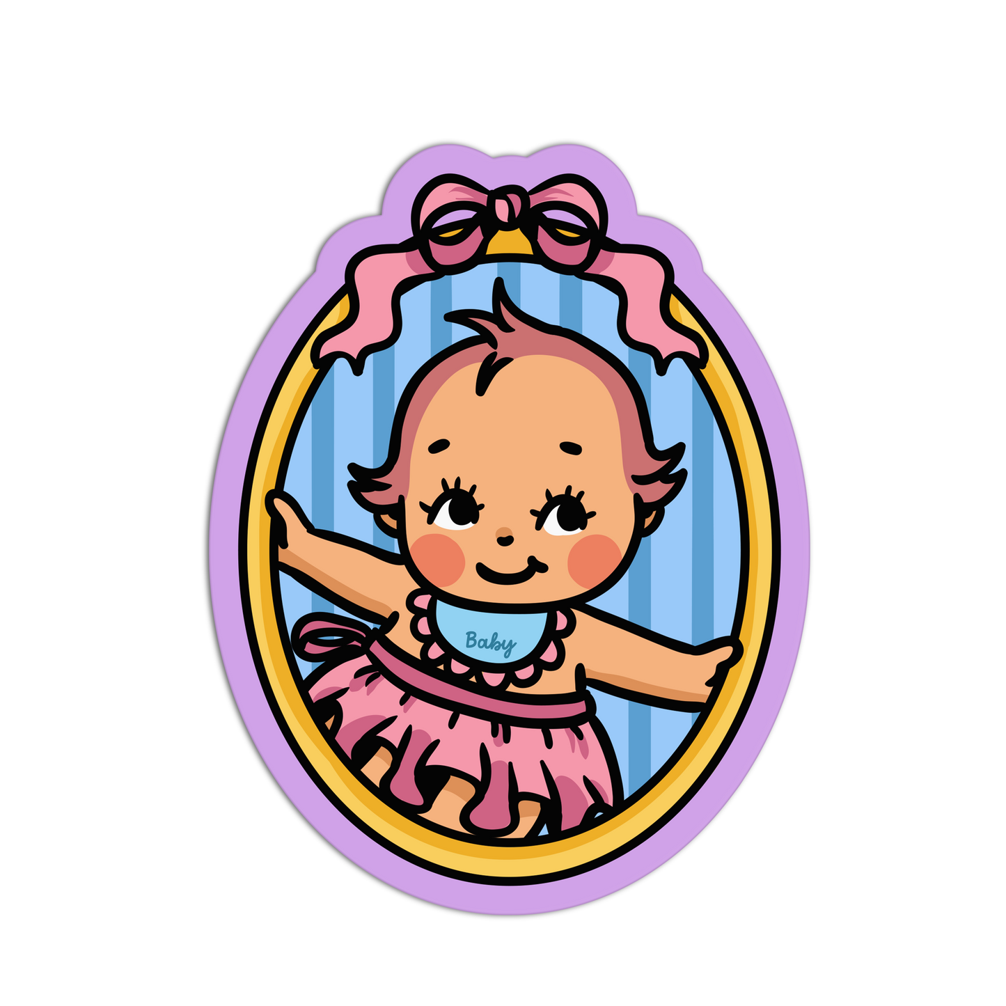 Retro Babies Sticker