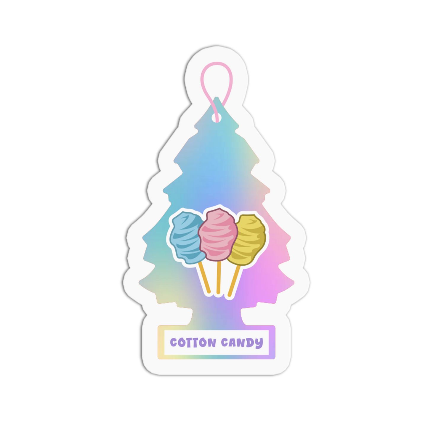 Little Trees Cotton Candy Sticker - The Stkr Store