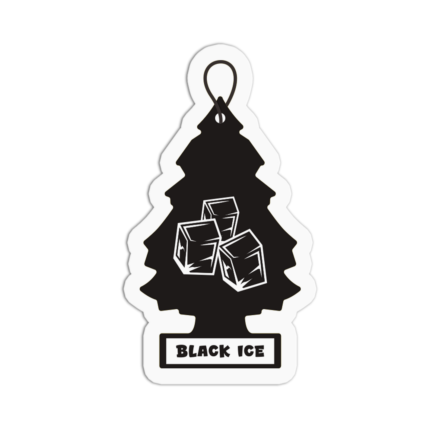 Little Trees Black Ice Sticker