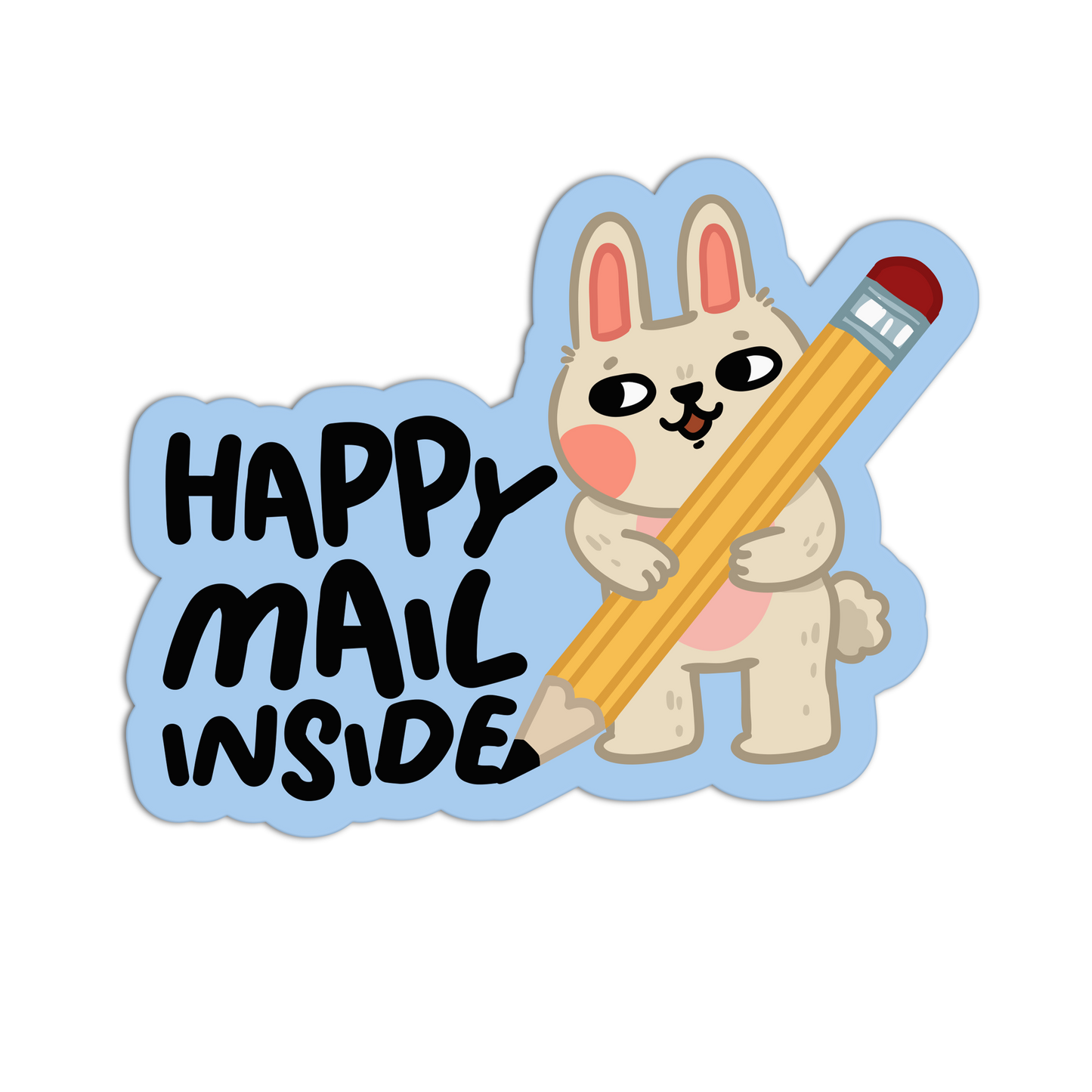 Happy Mail Bunny Sticker