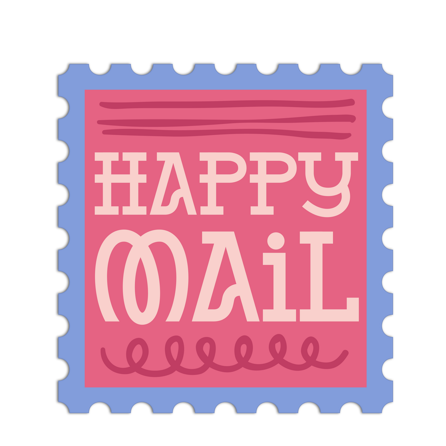 Happy Mail Stamp Sticker