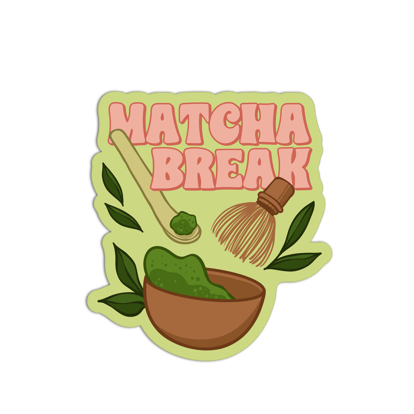 Green Caffeine Matcha Stickers