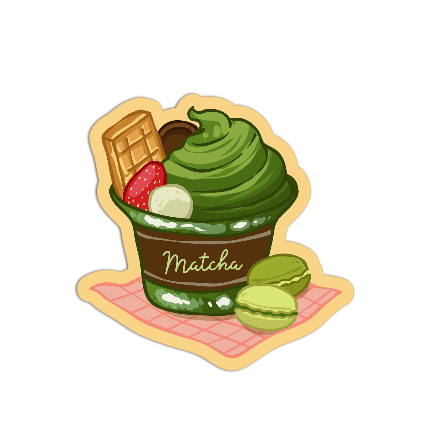 Matcha Sundae Stickers
