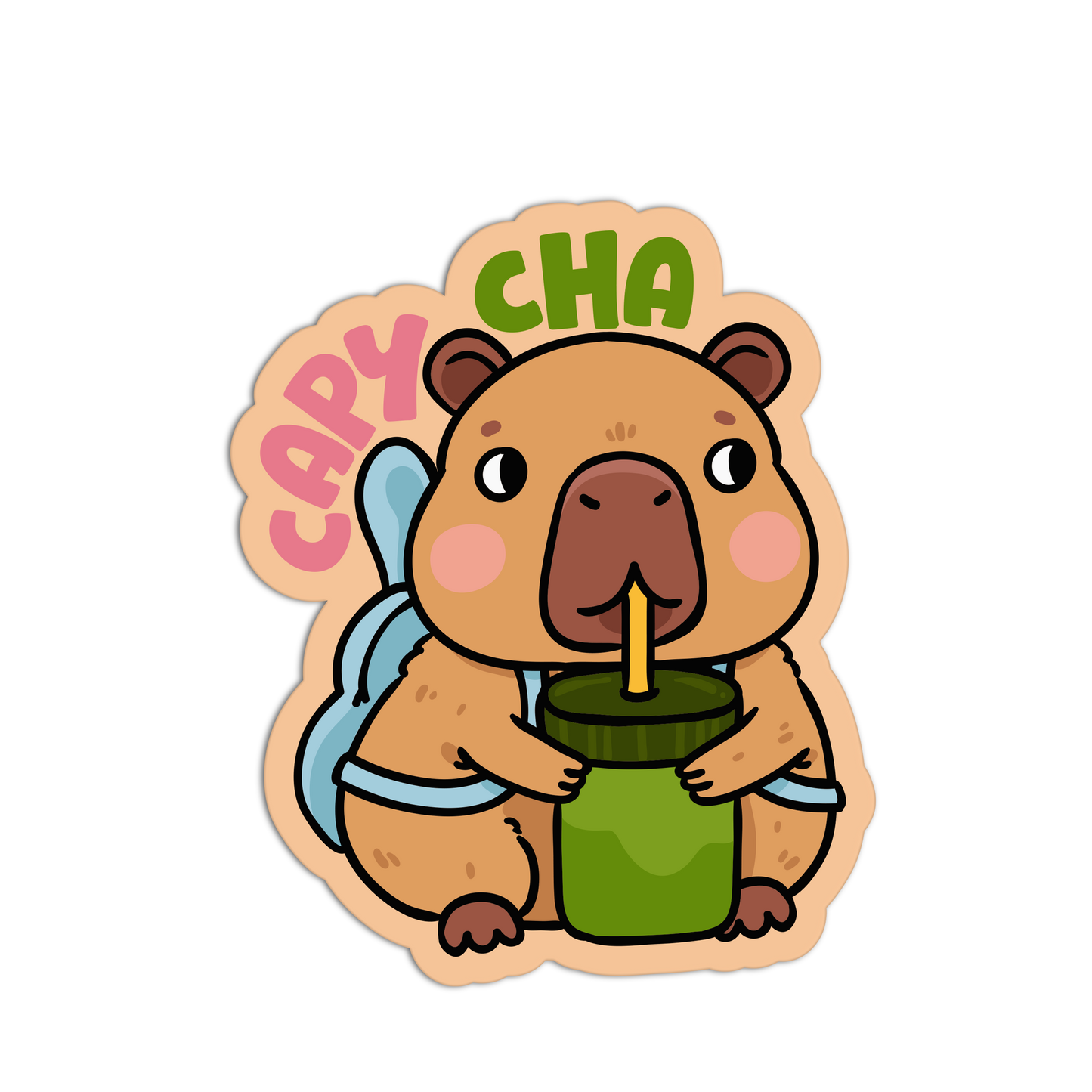 Capy-cha - Matcha Stickers