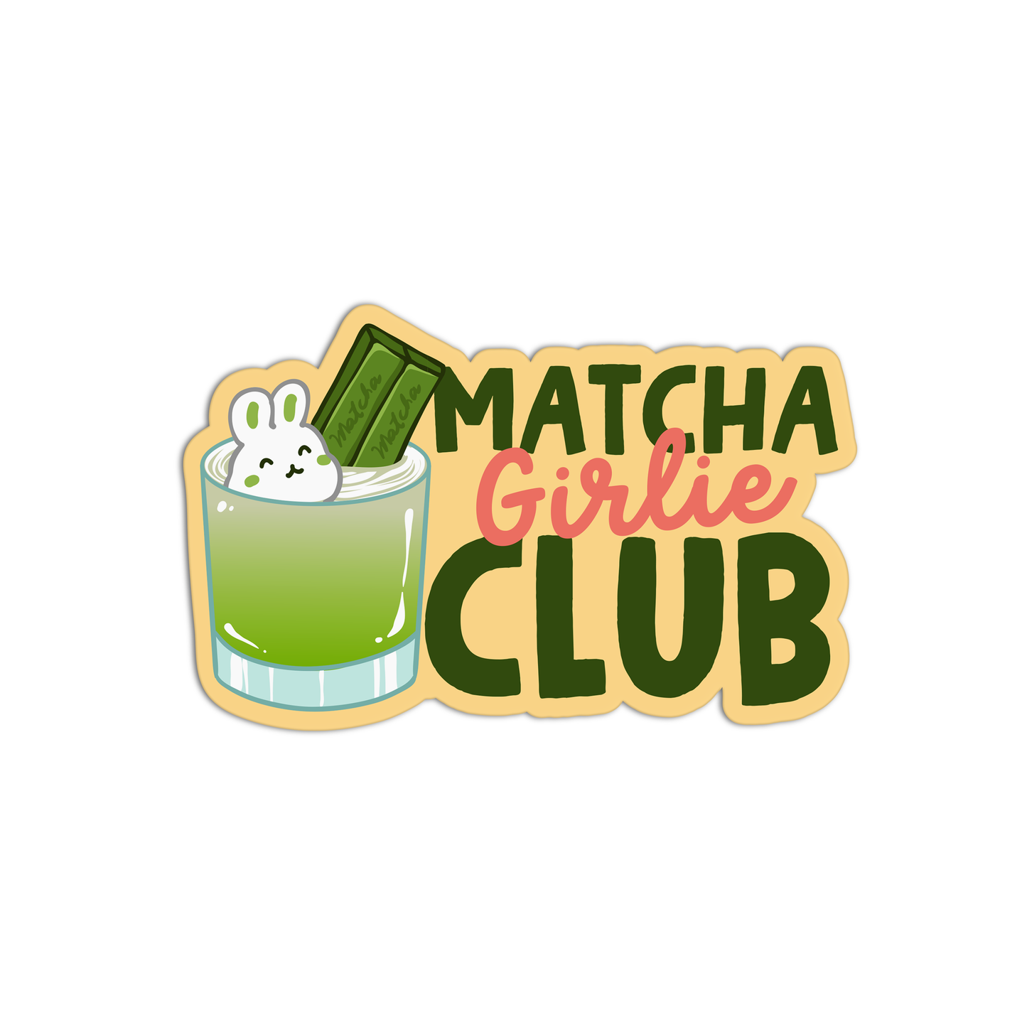 Matcha Girlie Club Matcha Stickers