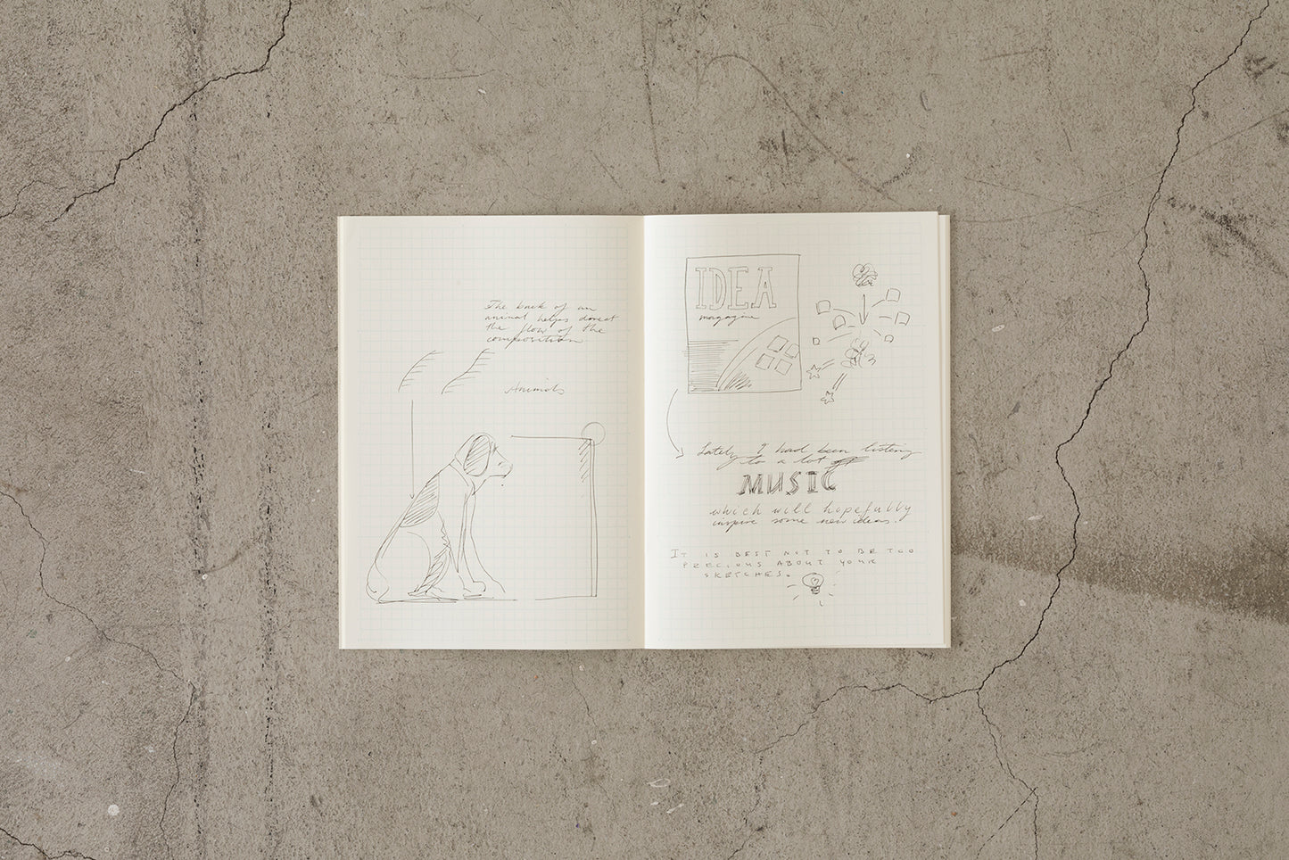 Midori MD Paper Notebook Light A5 Grid, Set of 3