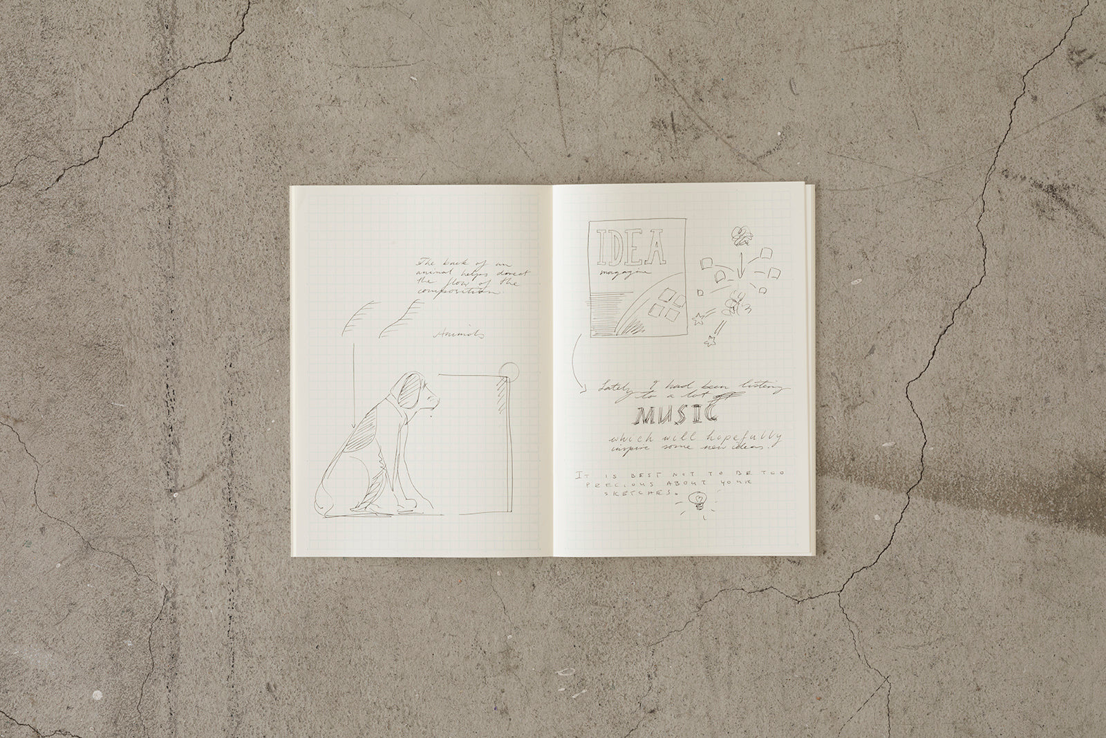 Midori MD Paper Notebook Light A5 Grid, Set of 3