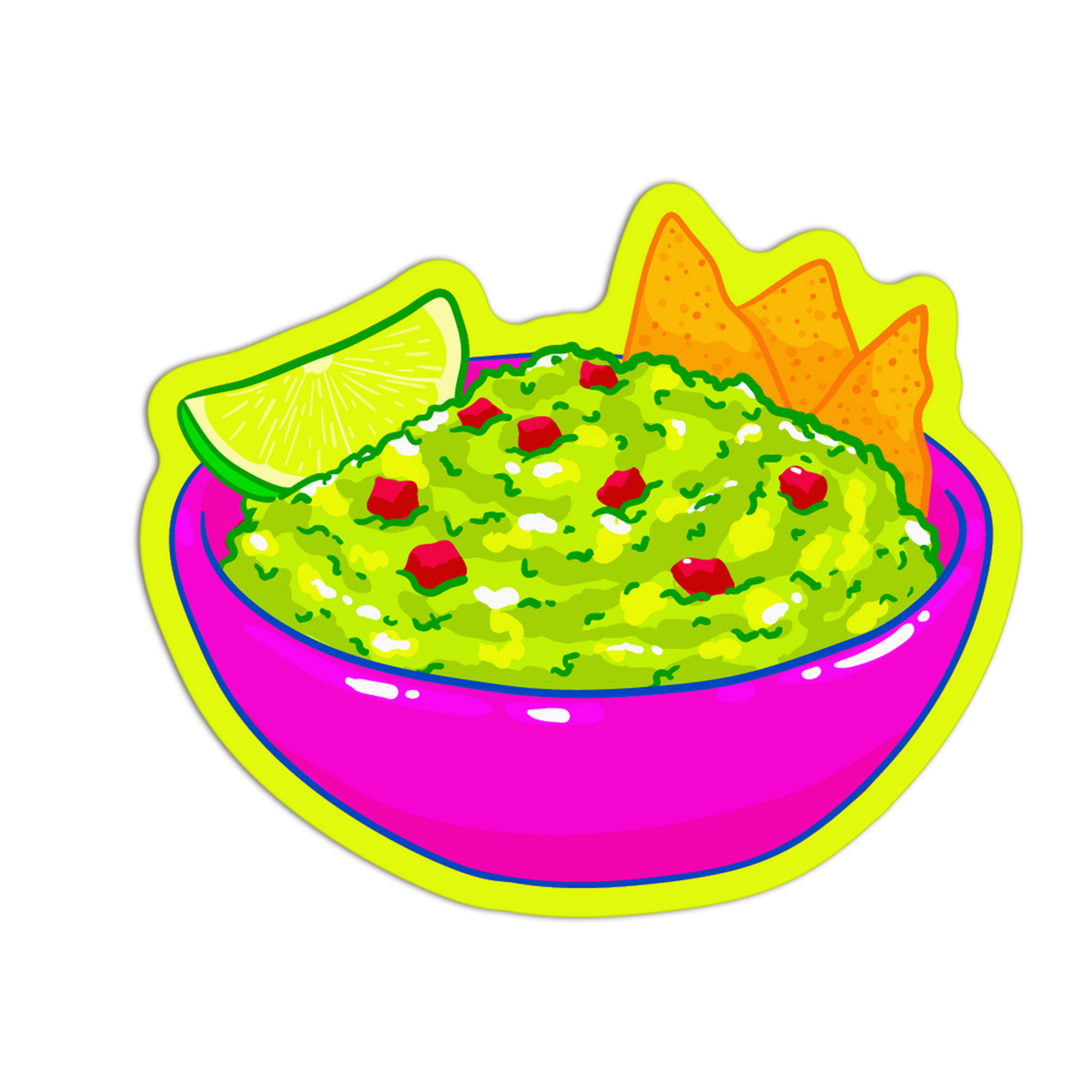 Fresh Guacamole - Mexican Drinks & Snacks Sticker