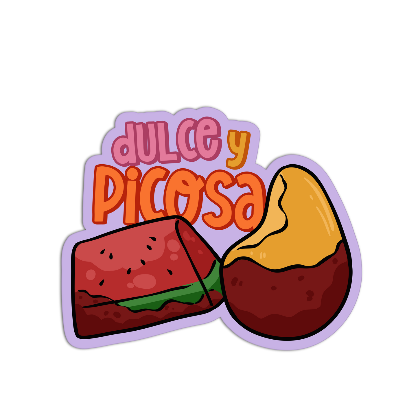 Dulce y Picosa - Mexican Tray Sticker - The Stkr Store
