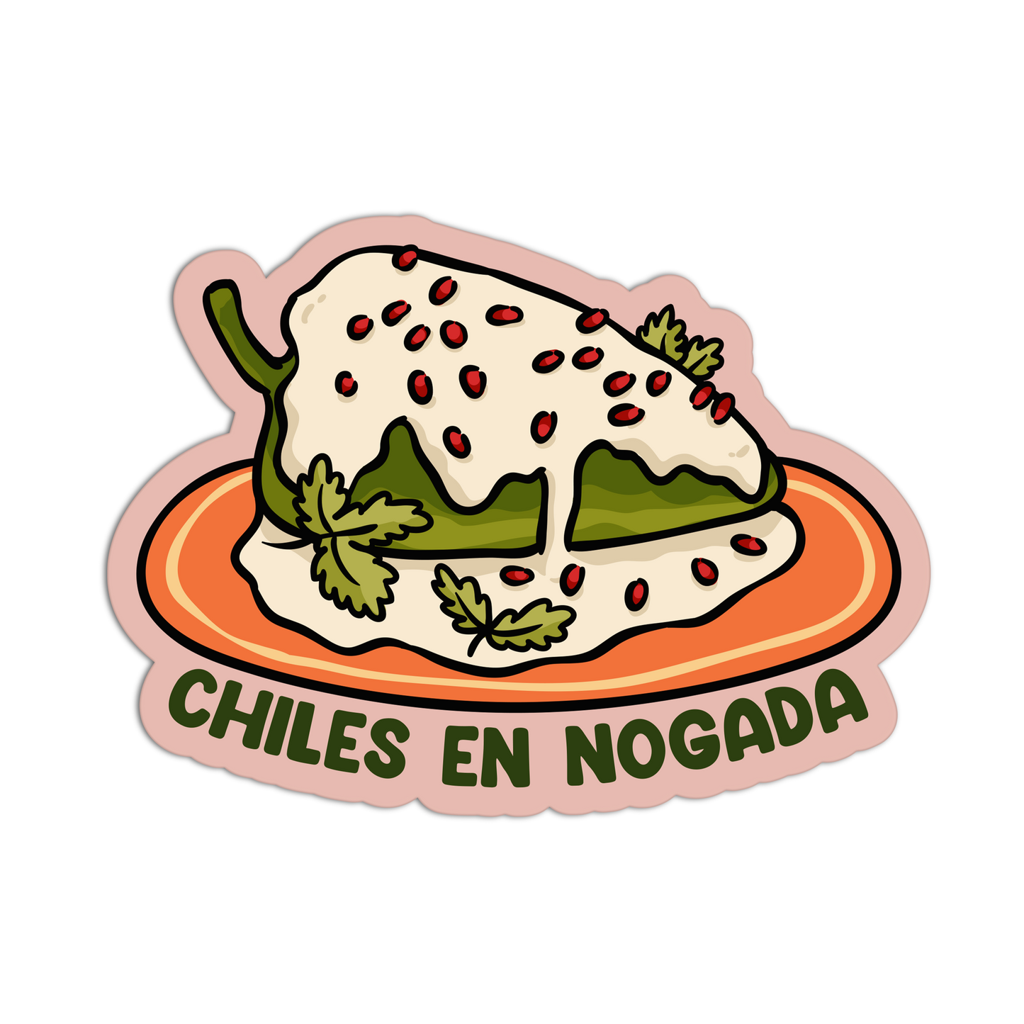 Chiles en Nogada - Mexican Tray Sticker - The Stkr Store
