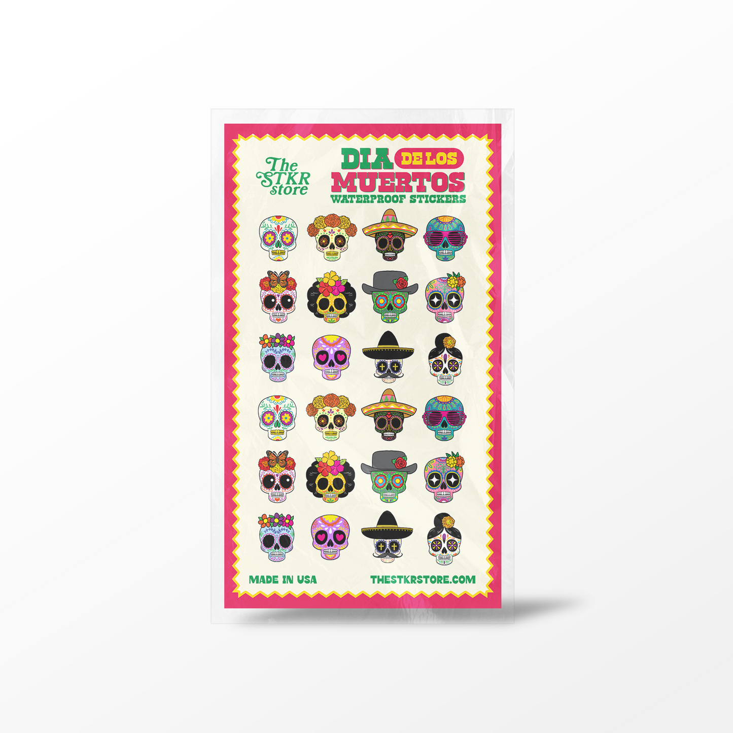 Dia De Los Muertos Sticker Sheet